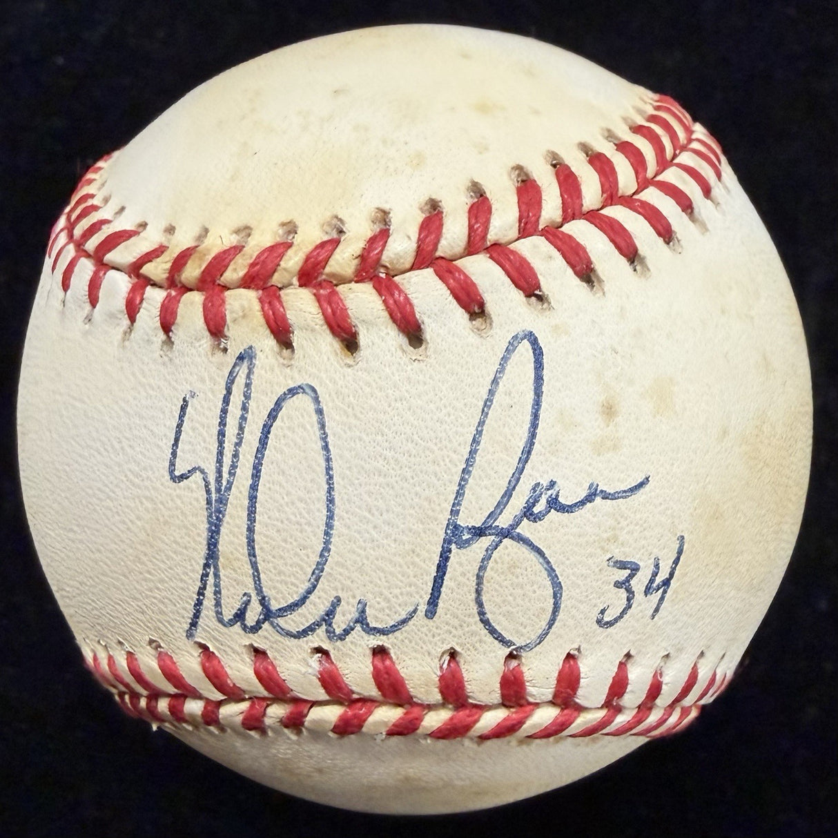 Nolan Ryan #34 Signed Baseball JSA