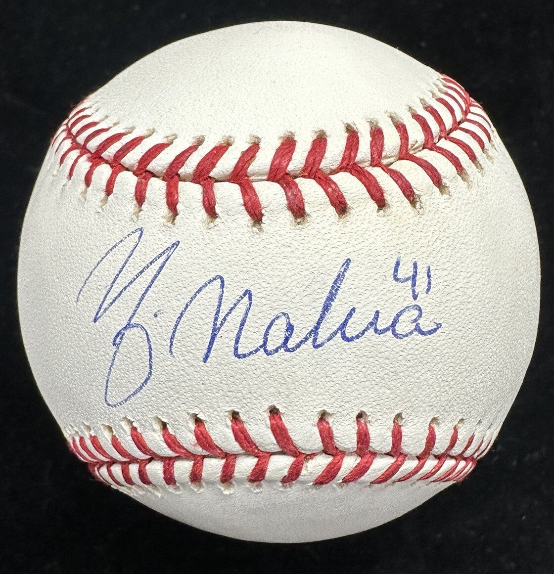 Yadier Molina #41 Signed Baseball MLB Holo Tristar