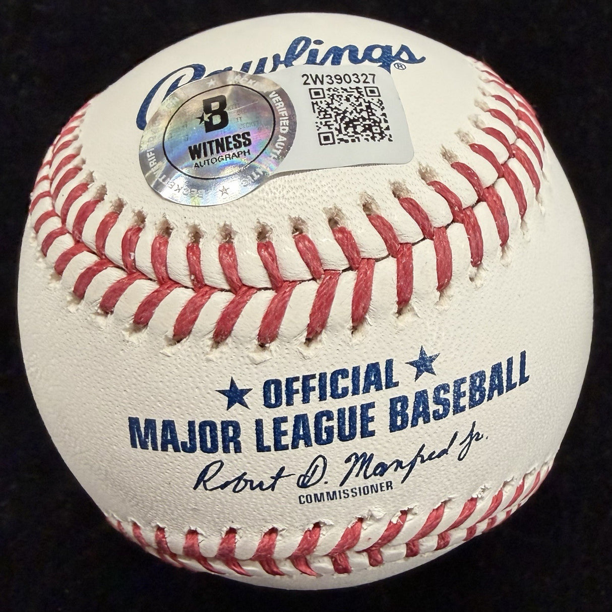 Yadier Molina Full Name Signed Stat Baseball Beckett Witness Holo