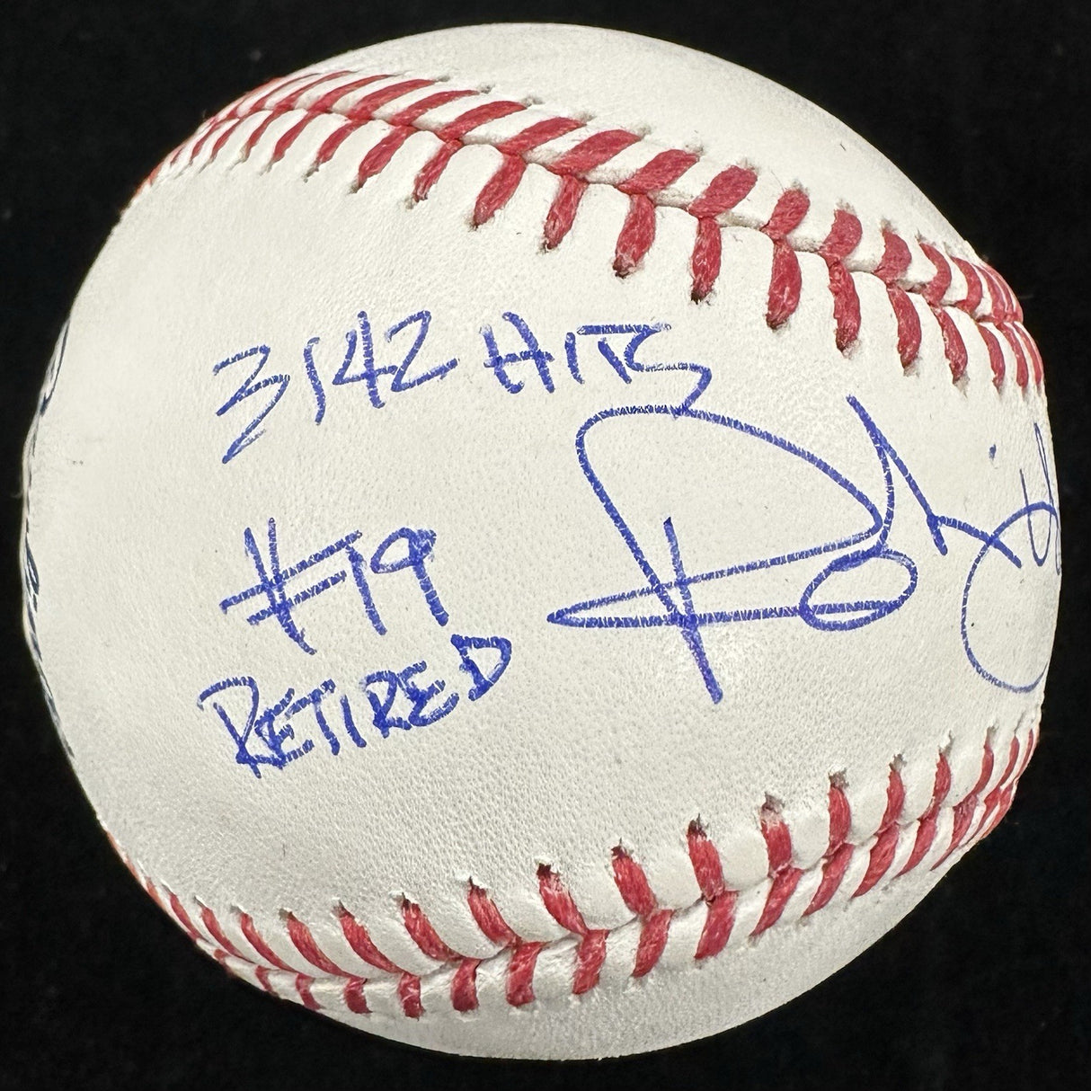 Robin Yount HOF MVP Signed Stat Baseball PSA Beckett Holograms