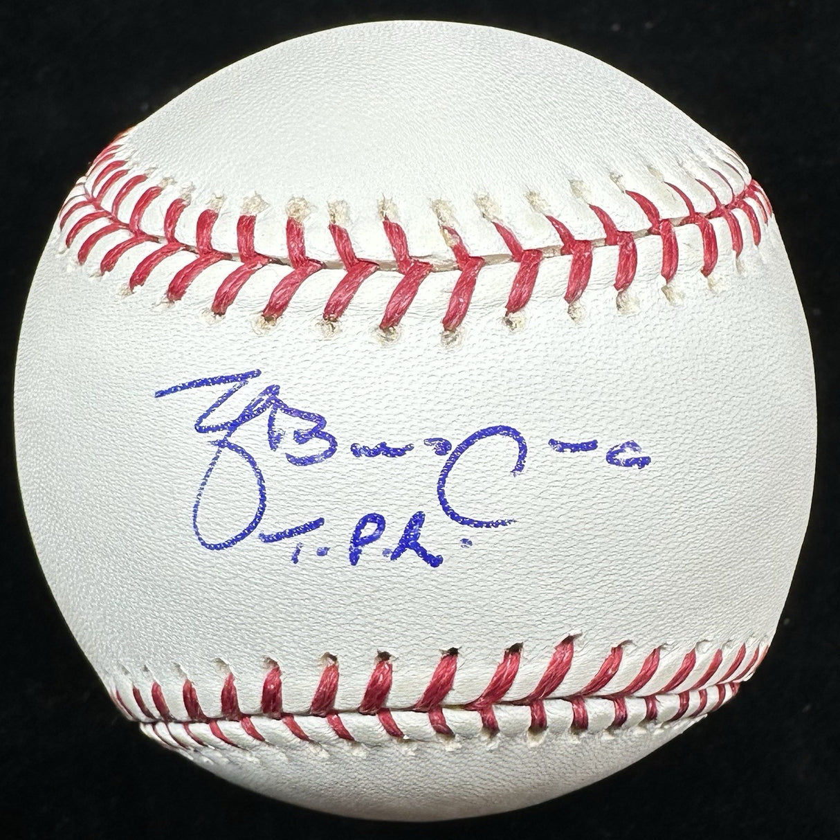 Yadier Molina TPR Signed 2006 WBC Logo Baseball JSA