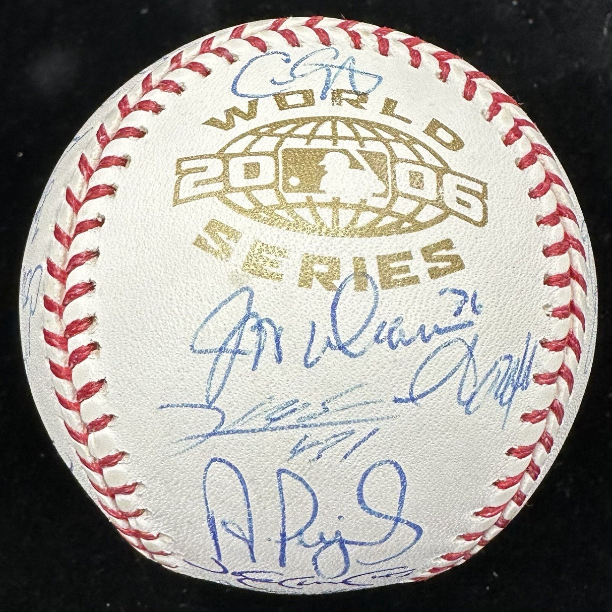 2006 St. Louis Cardinals World Series Teams Signed Baseball PSA/DNA LOA 23/25