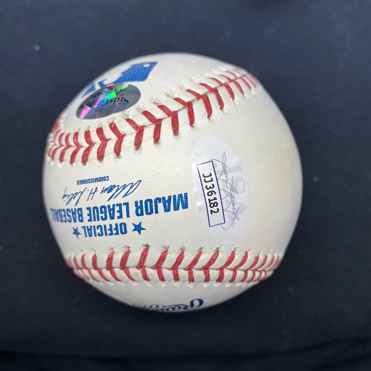 Ernie Banks Let’s Play Two Signed Baseball JSA