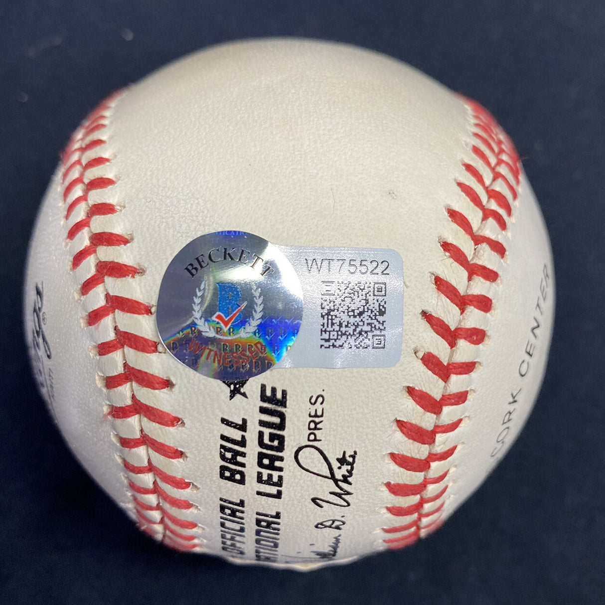 Albert Pujols Stan Musial Dual Signed Baseball Cardinals JSA Beckett Witness