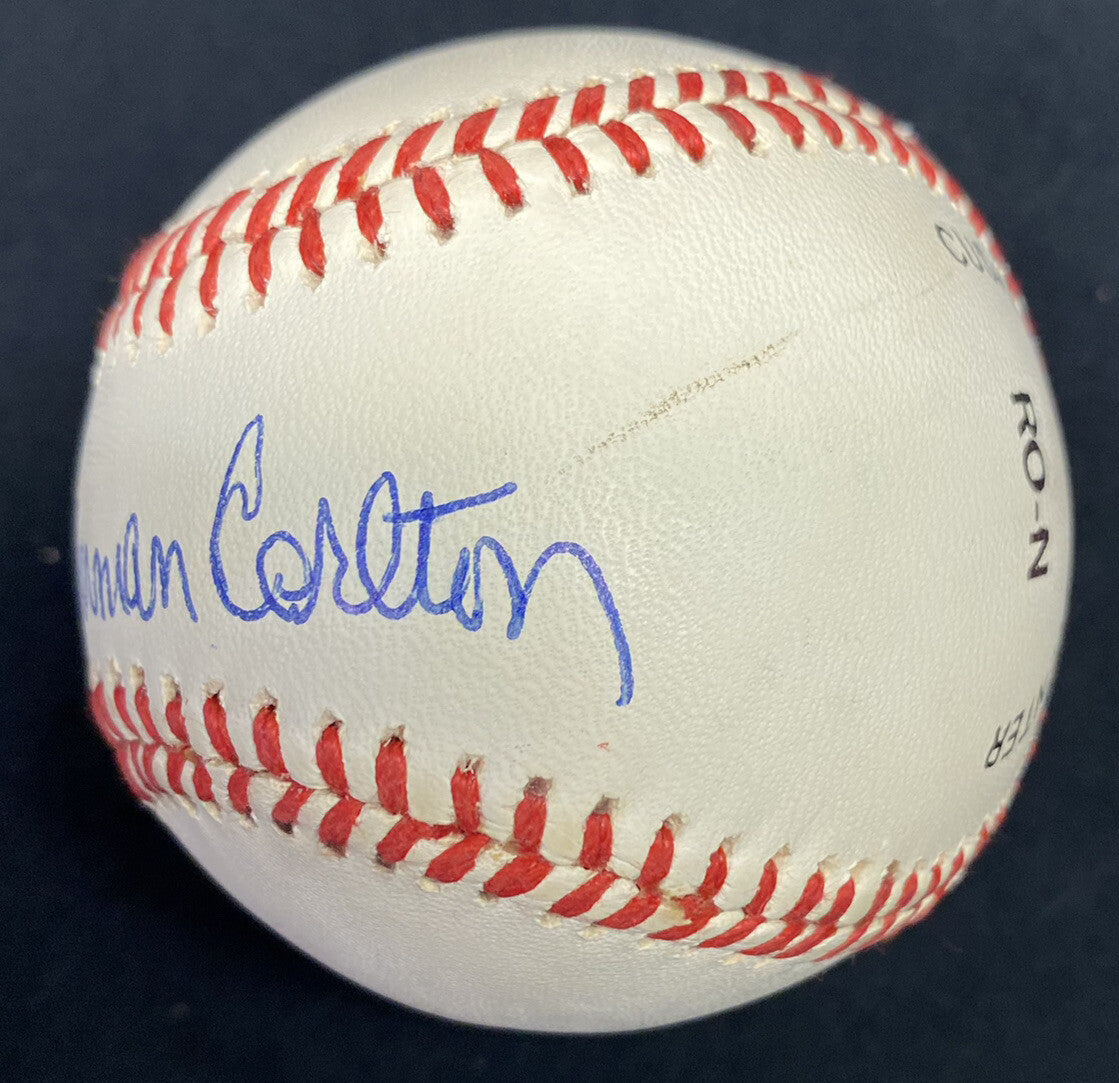 Steven Norman Carlton Full Name Signed Baseball Steve PSA