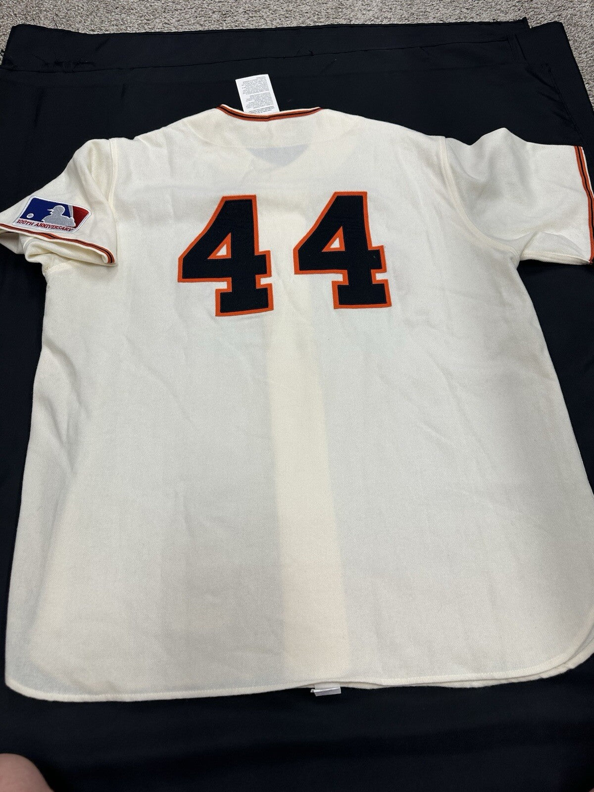 Willie McCovey Stat Signed Authentic Giants Mitchell Ness Jersey BAS