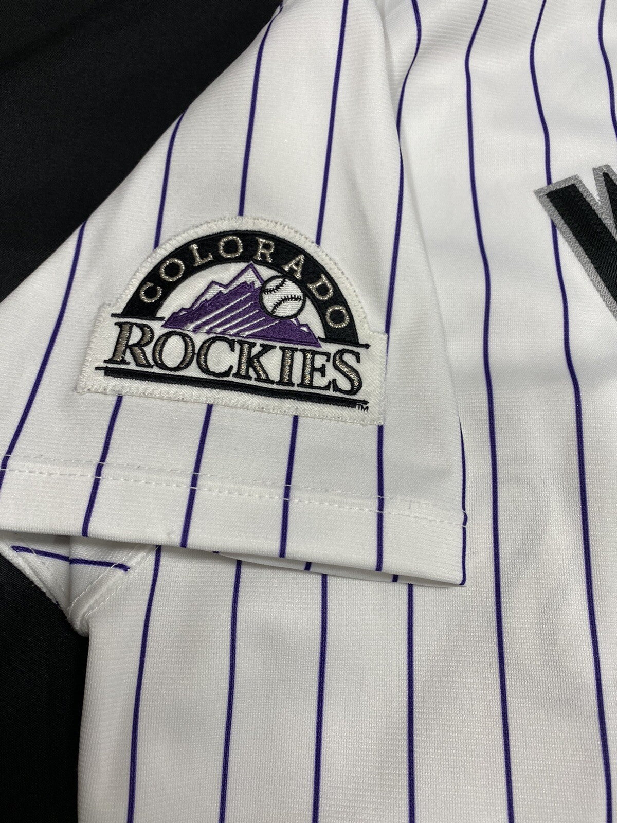 Larry Walker HOF 2020 97 MVP Stat Signed Authentic Rockies Jersey Beckett BAS