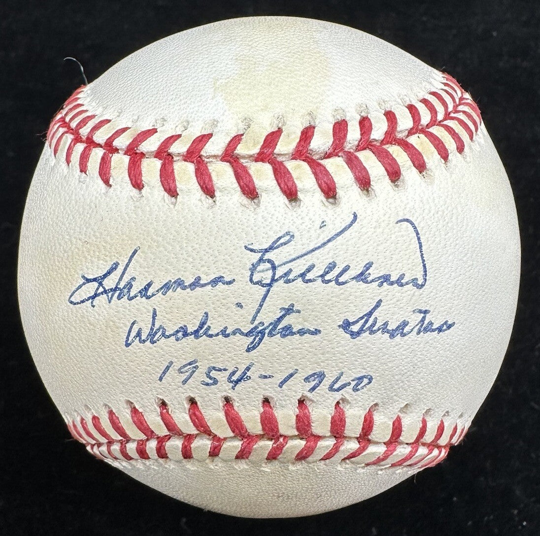 Harmon Killebrew Washington Senators 1954-1960 Signed Baseball JSA