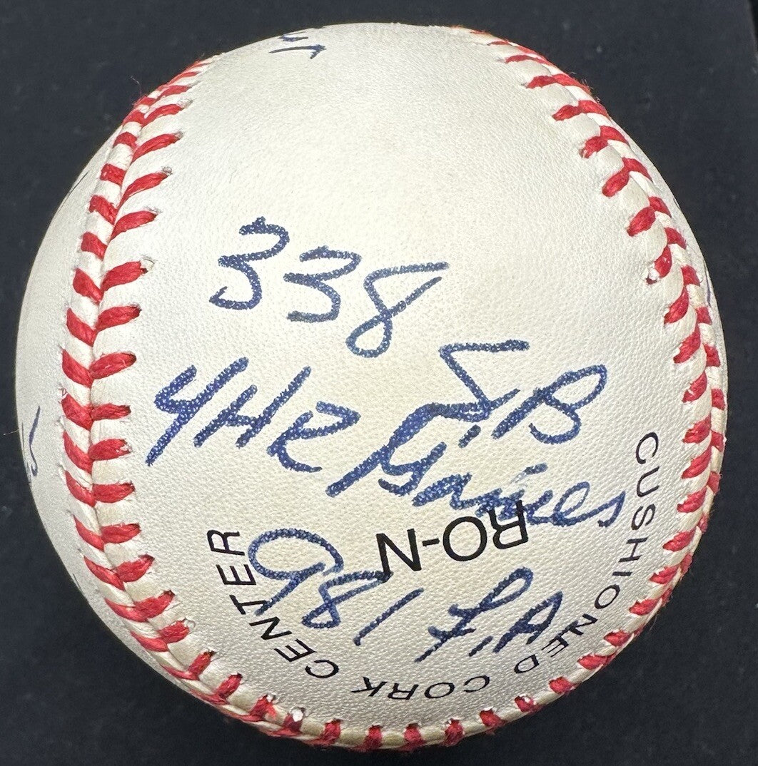 Willie Mays HOF MVP ROY Hits HR Signed Stat Baseball JSA LOA