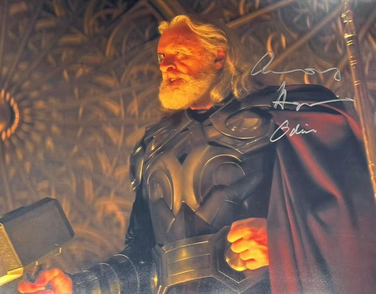 Anthony Hopkins Odin Signed Thor 16x20 SWAU Hologram