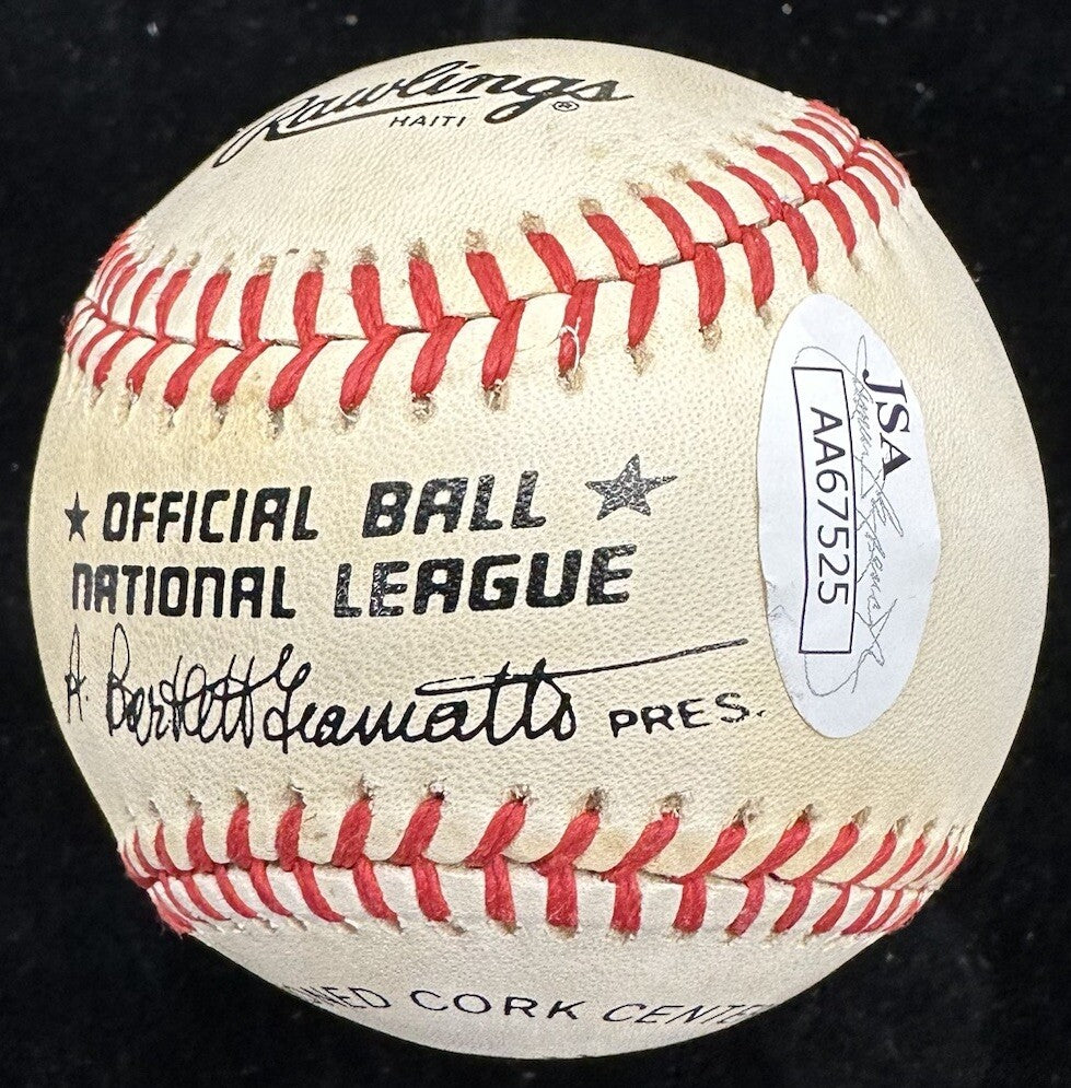 Eddie Mathews #41 Signed Baseball JSA