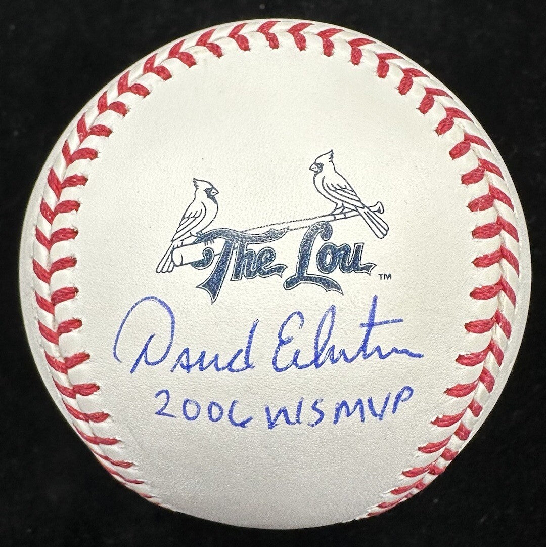 David Eckstein 06 WS MVP Signed Cardinals City Connect The Lou Baseball JSA