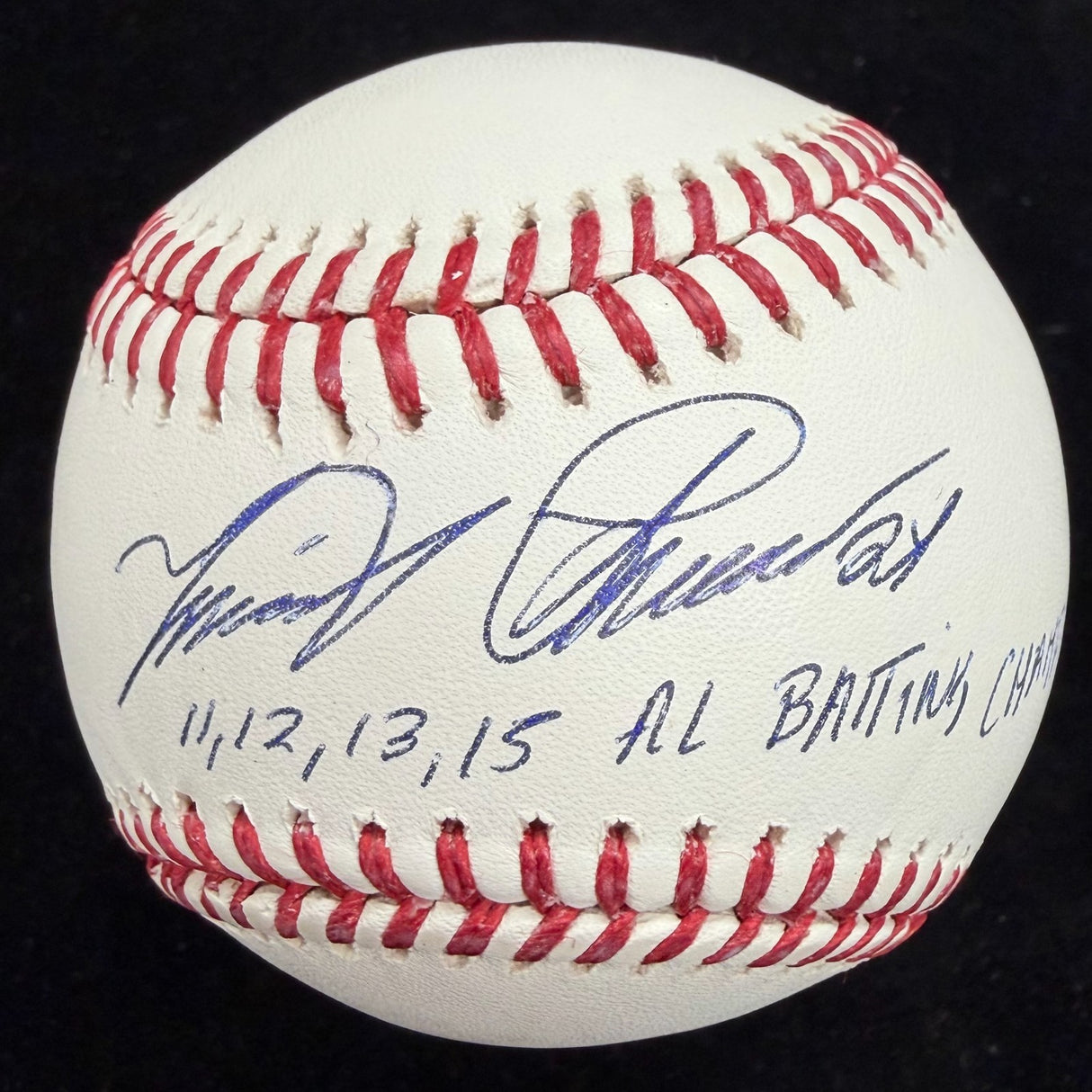 Miguel Cabrera 11,12,13,15 AL Batting Champ Signed Baseball Beckett Witness Holo