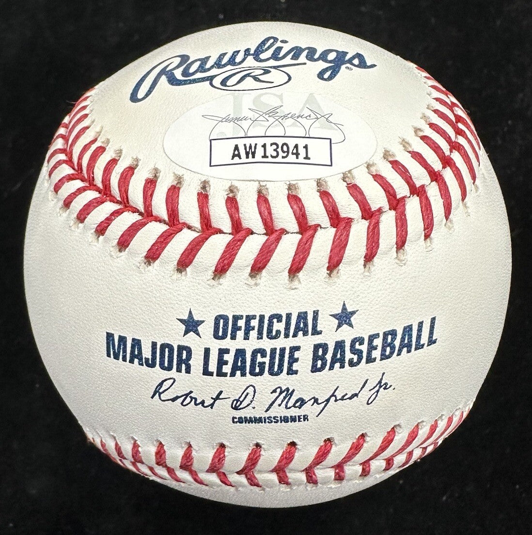 David Eckstein 06 WS MVP Signed Cardinals City Connect The Lou Baseball JSA