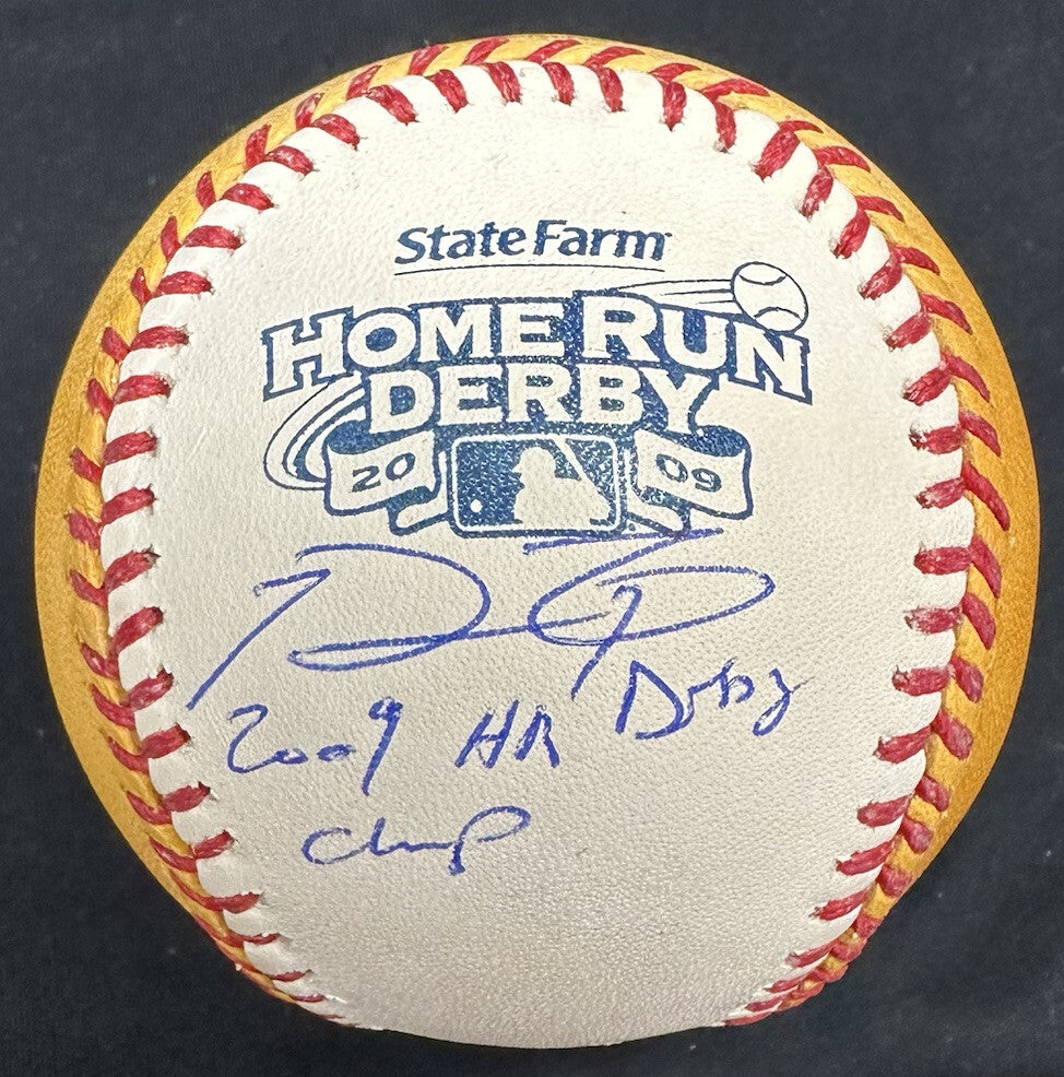Prince Fielder 2009 HR Derby Champ Signed 2009 Derby Logo Baseball Tristar