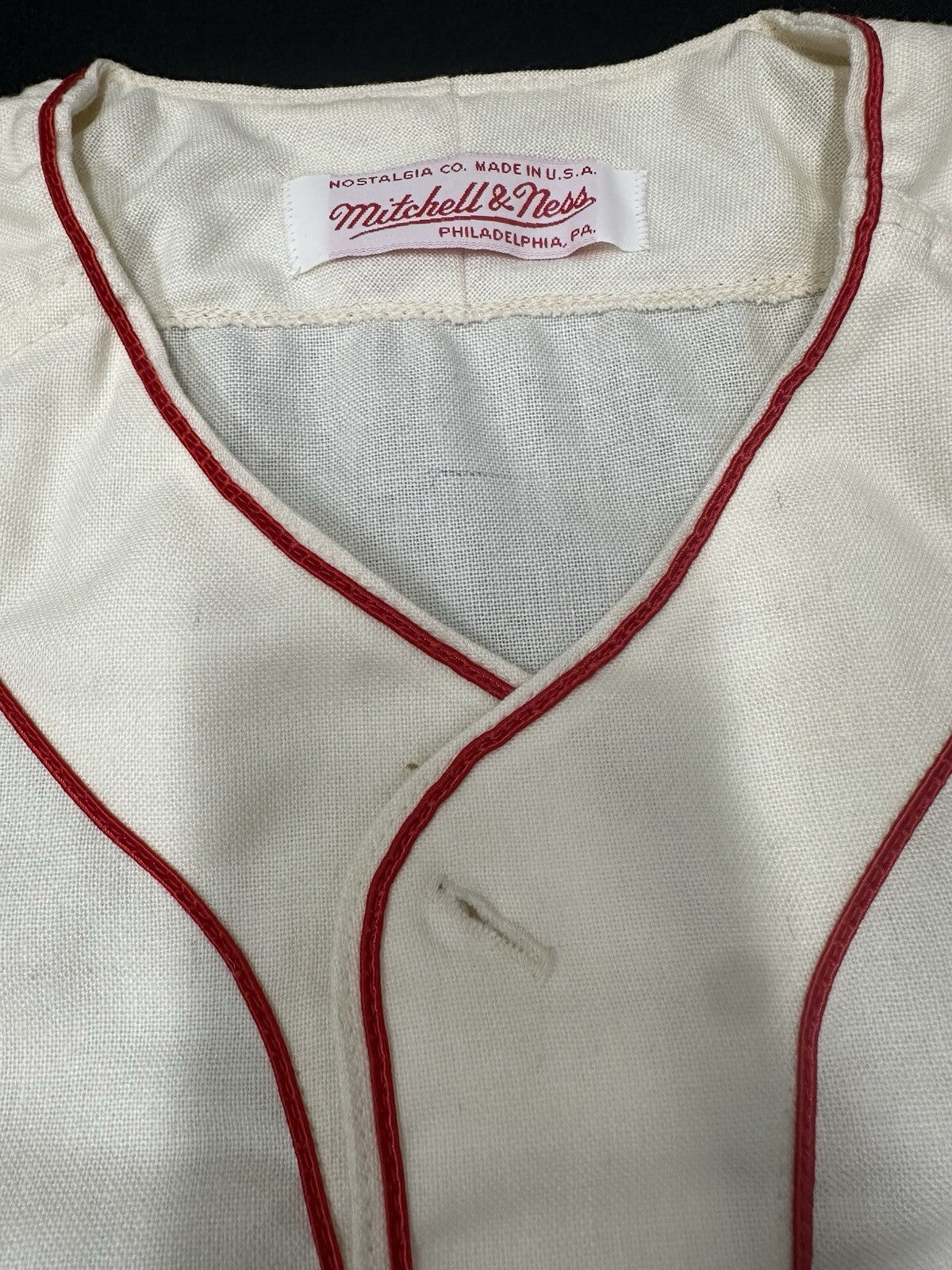 Ted Williams 1941-.406 Signed Authentic Mitchell & Ness Red Sox Jersey PSA LOA