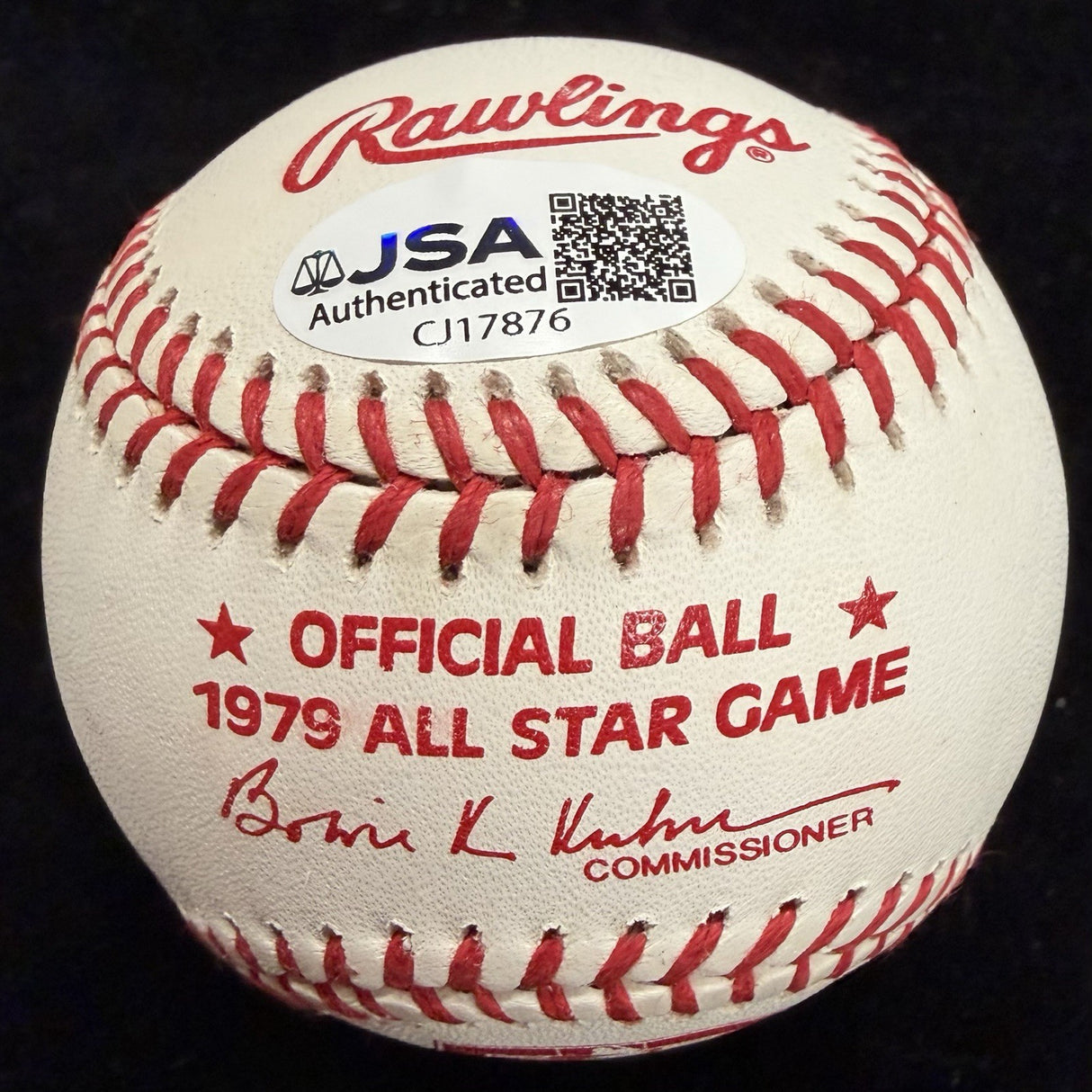 Nolan Ryan Signed 1979 All Star Game Logo Baseball JSA