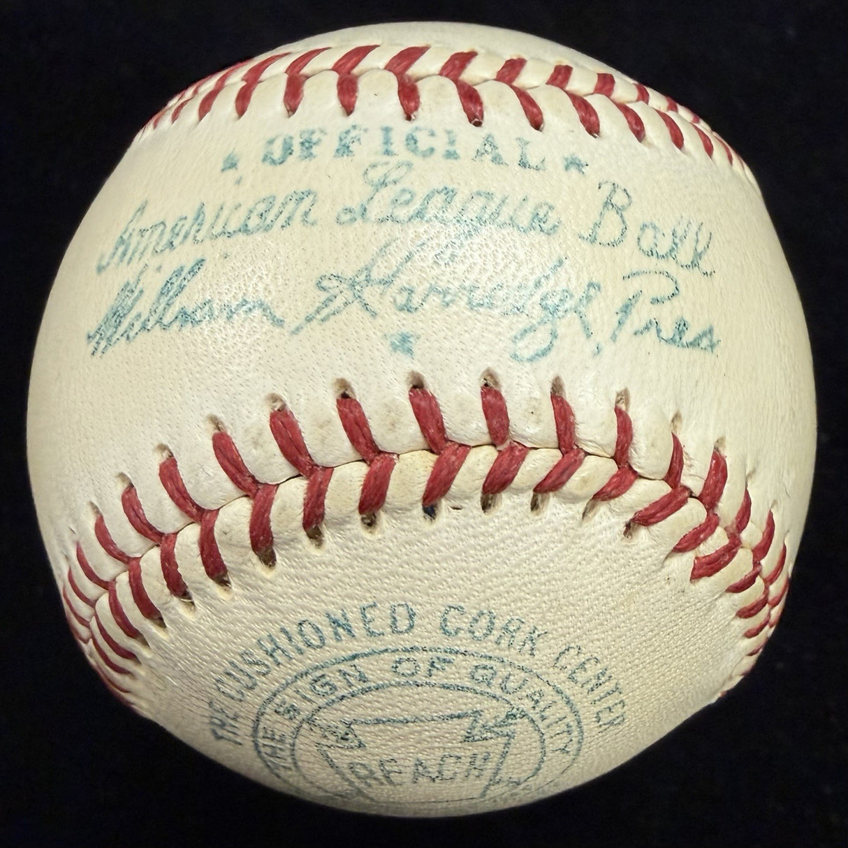 Larry Lajoie Single Signed OAL Harridge Baseball PSA/DNA LOA Graded 4.5