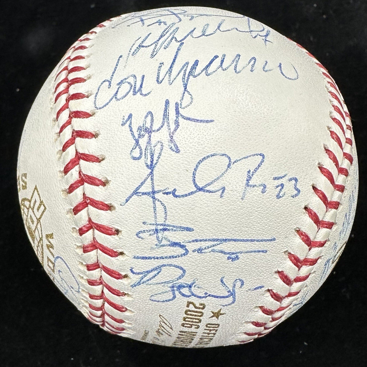 2006 St. Louis Cardinals World Series Teams Signed Baseball PSA/DNA LOA 23/25