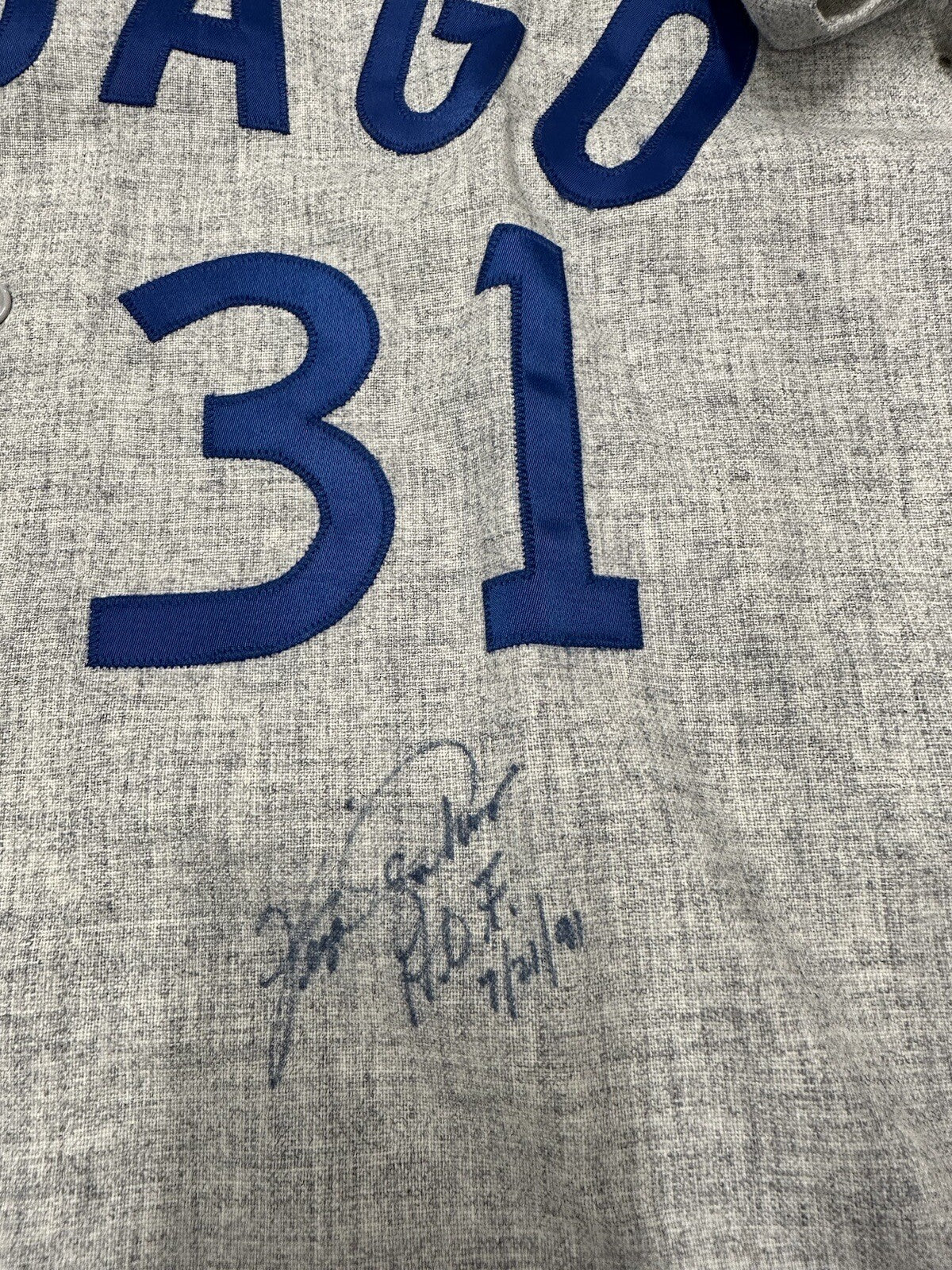 Fergie Jenkins HOF 91 Signed Authentic Chicago Cubs Mitchell Ness Jersey JSA