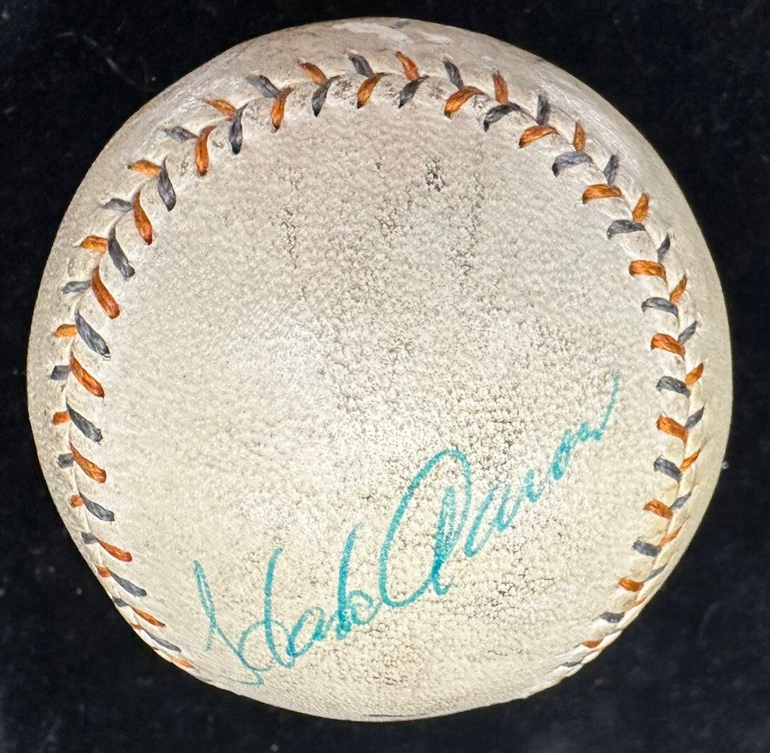 Babe Ruth & Hank Aaron Dual Signed Spalding Ruth HR Special Baseball PSA/DNA LOA