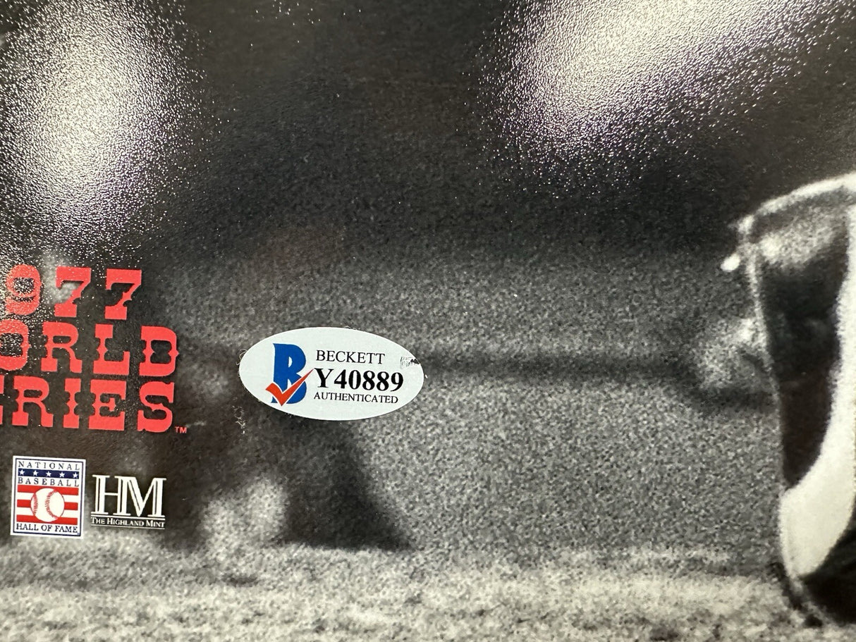 Reggie Jackson 3 WS HRs Oct. 18, 77 Signed 16x20 Beckett