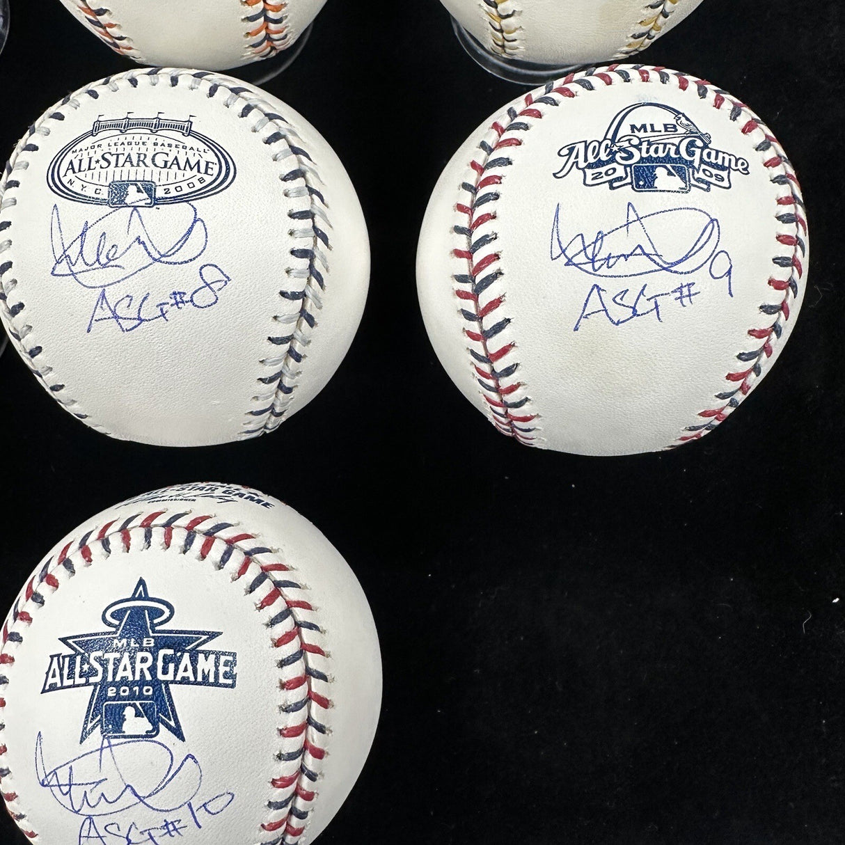 Ichiro Suzuki 2001-2010 Signed All Star Game Baseball Set Ichiro Hologram