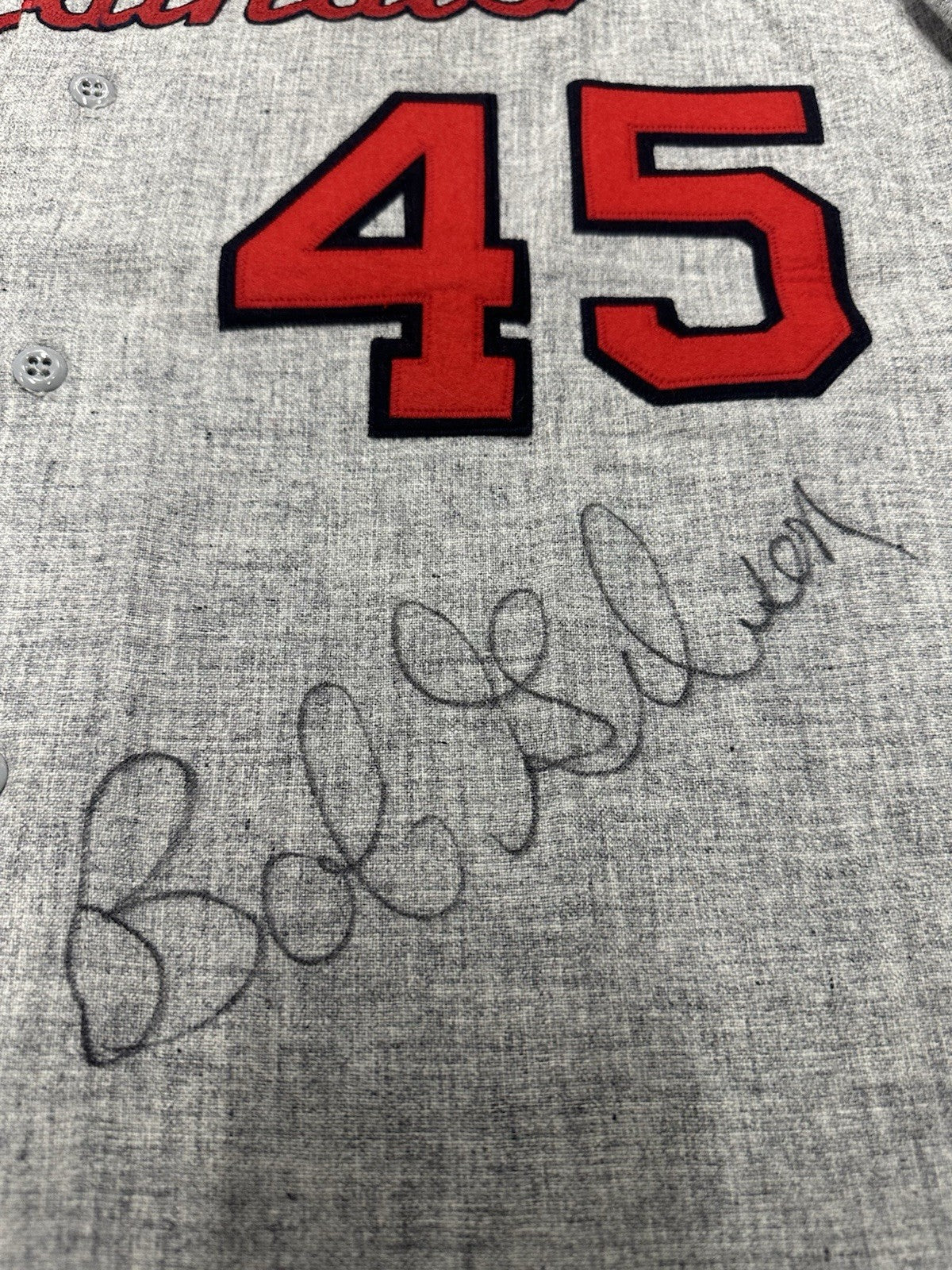 Bob Gibson Signed Authentic Cardinals Mitchell Ness Jersey MLB Holo