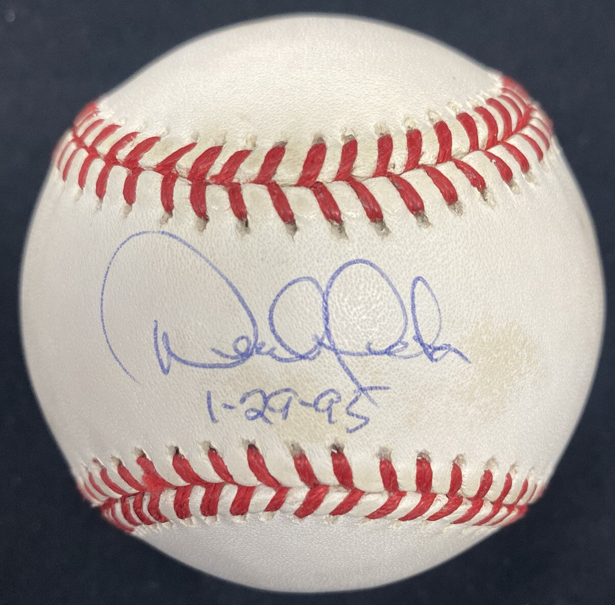 Derek Jeter Signed Rookie Signature Baseball PSA/DNA Graded 9 LOA