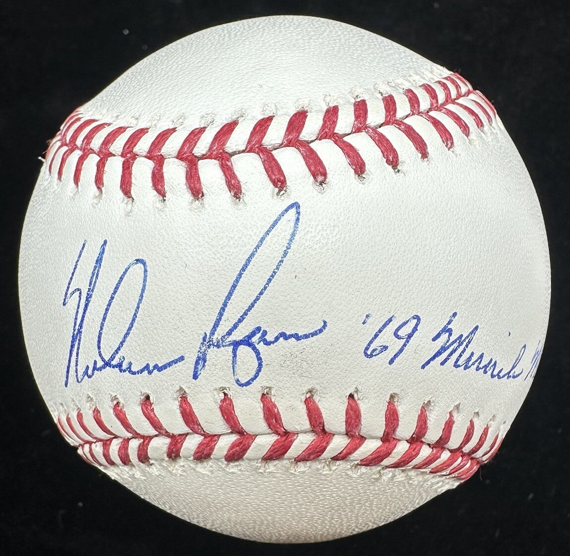 Nolan Ryan 69 Miracle Mets Signed Baseball Tristar Ryan Foundation Holo