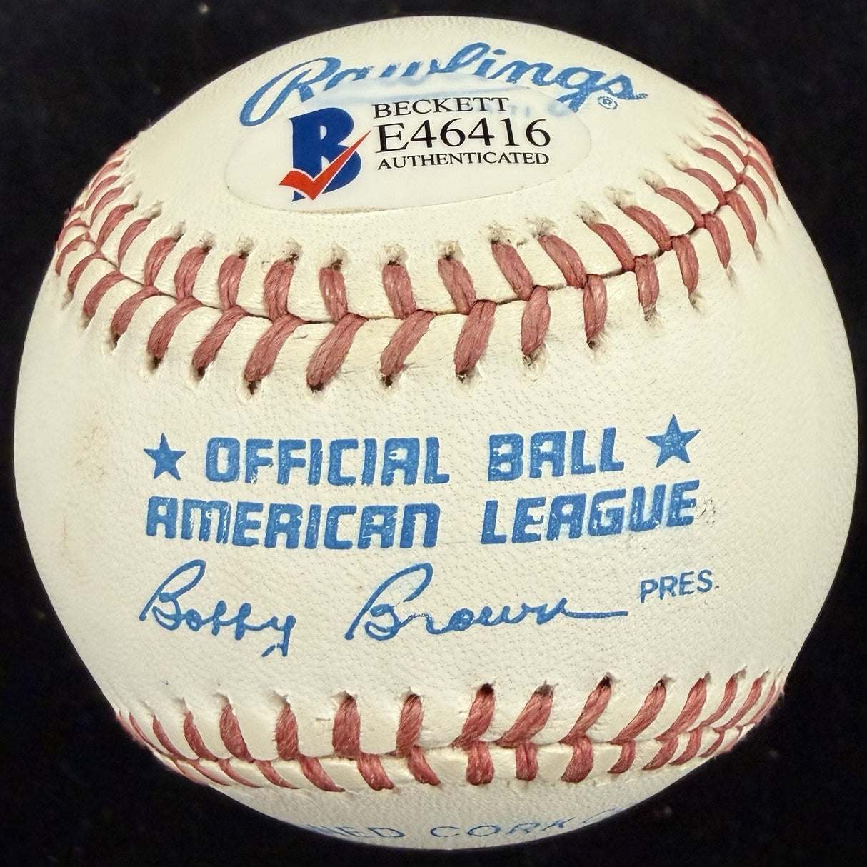 Ken Griffey Jr. Signed Early Career Signature Signed Baseball Beckett BAS