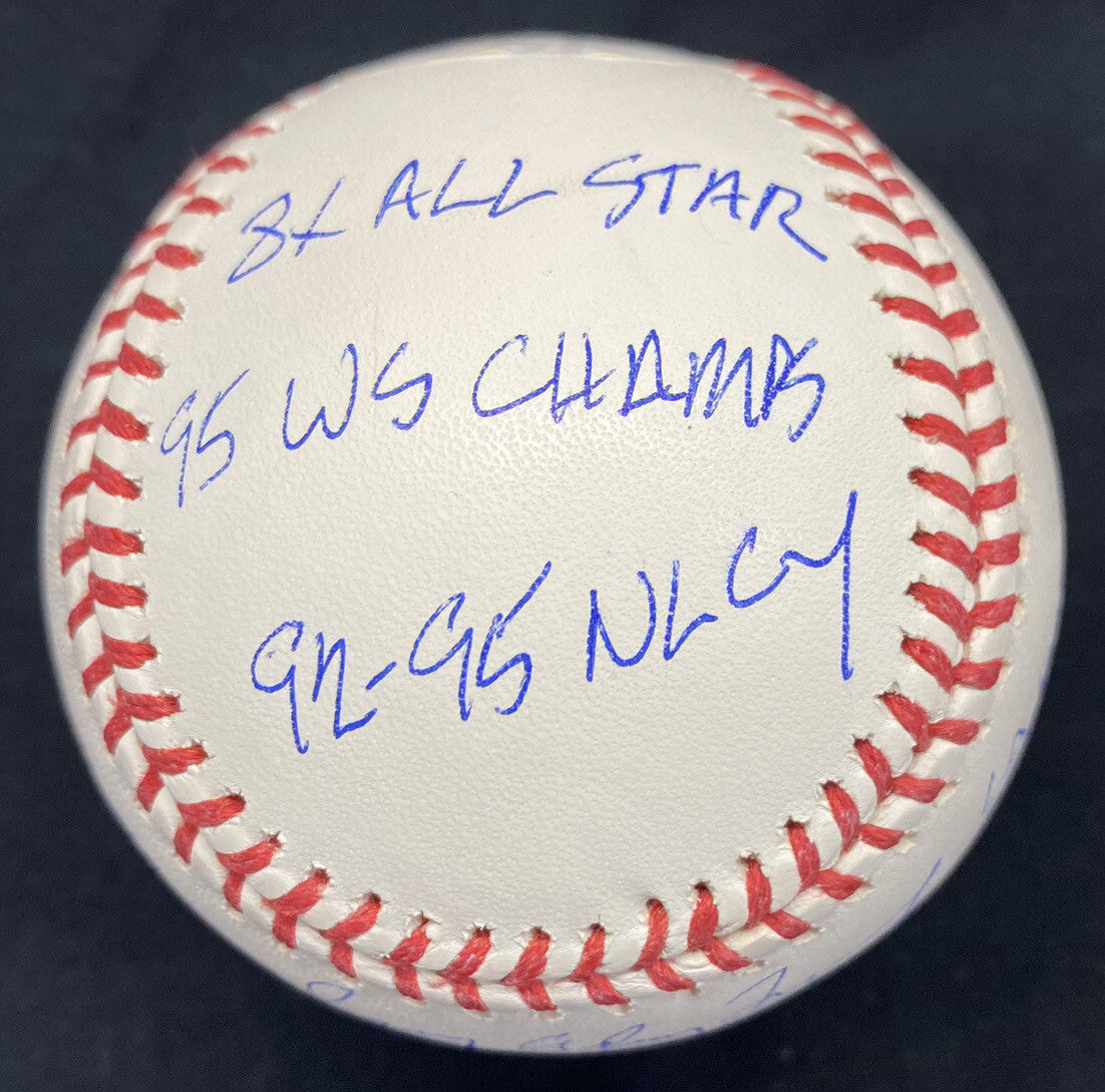 Gregory (Greg) Alan Maddux Full Name HOF Stat Signed Baseball JSA LOA