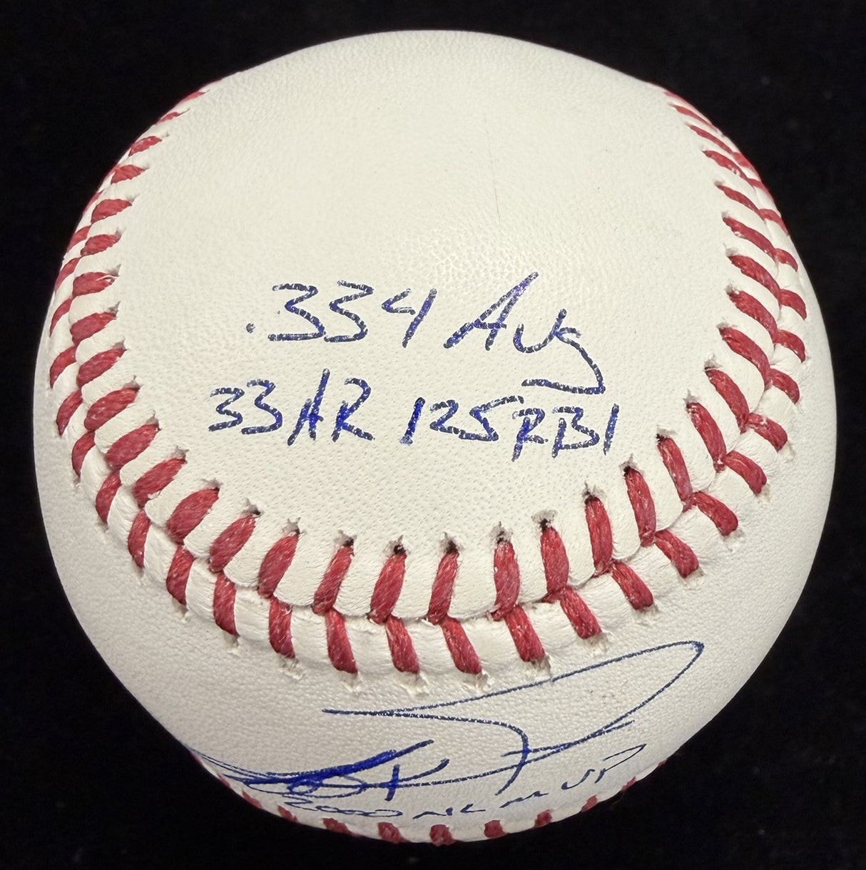 Jeff Kent 2000 NL MVP Signed Stat Baseball Tristar Holo
