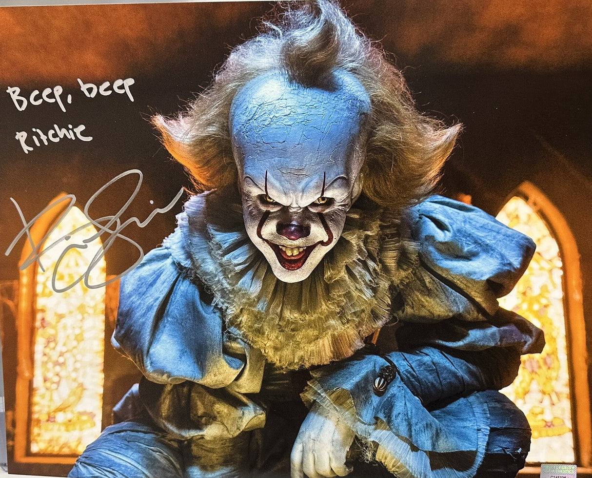 Bill Skarsgard Signed “It” 11x14 Photo W/ Quote Celebrity Authentics