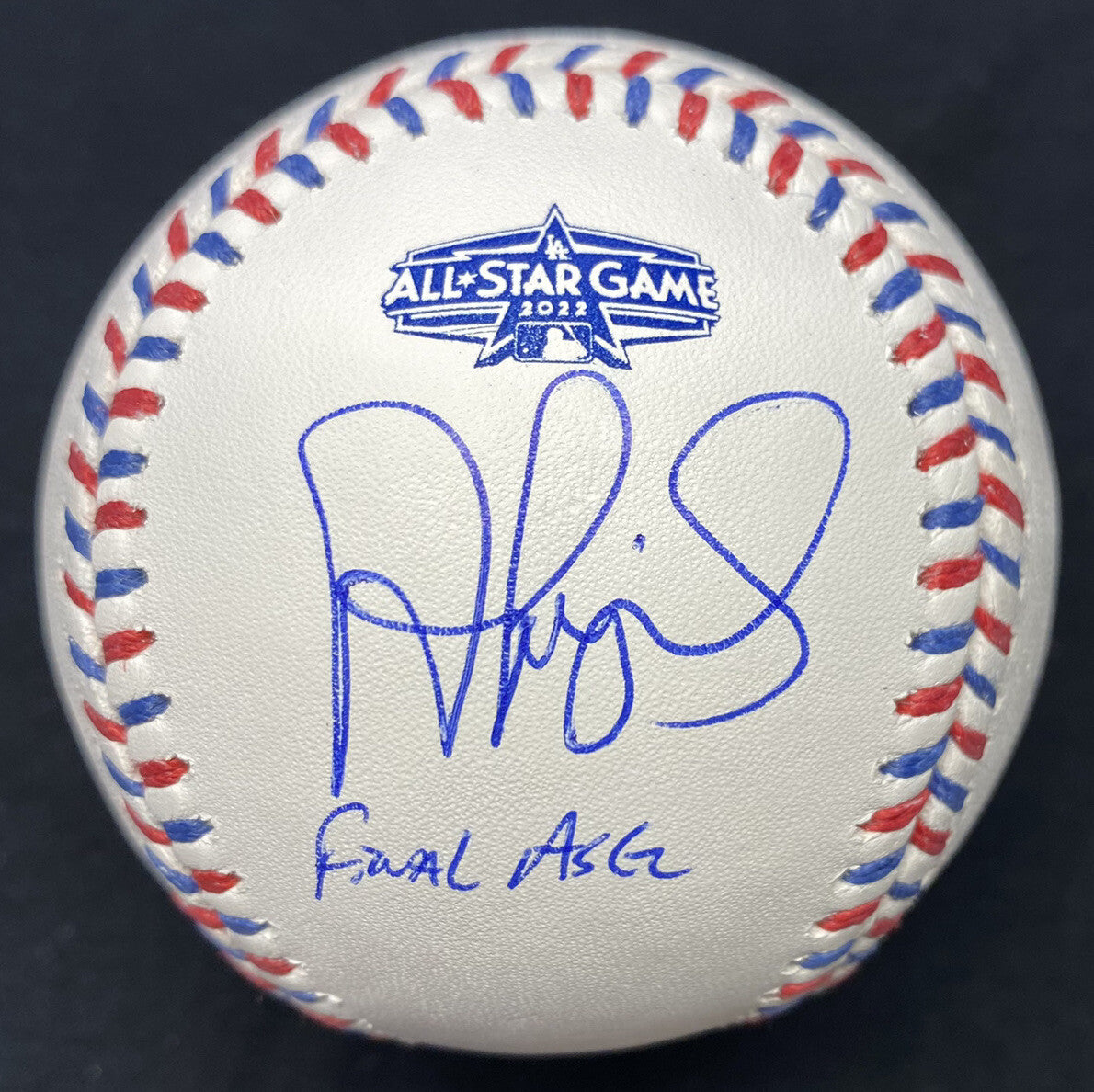 Albert Pujols Final ASG Signed 2022 All Star Game Logo Baseball BAS Witness