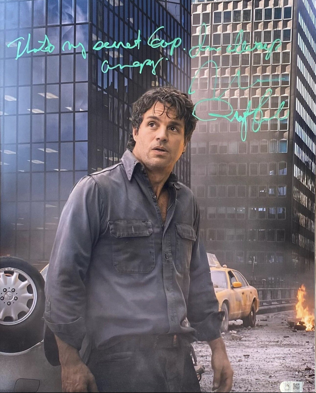 Mark Ruffalo Signed The Avengers 16x20 Quote Photo SWAU Hologram
