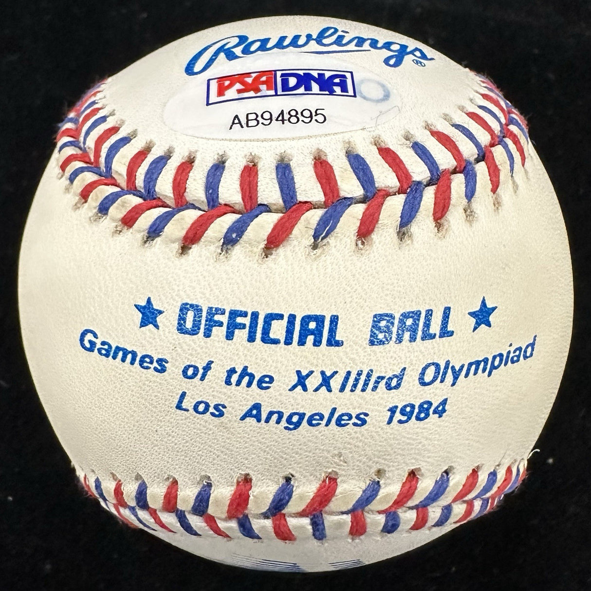 Mark McGwire Vintage Signature Signed 1984 Olympics Logo Baseball PSA/DNA