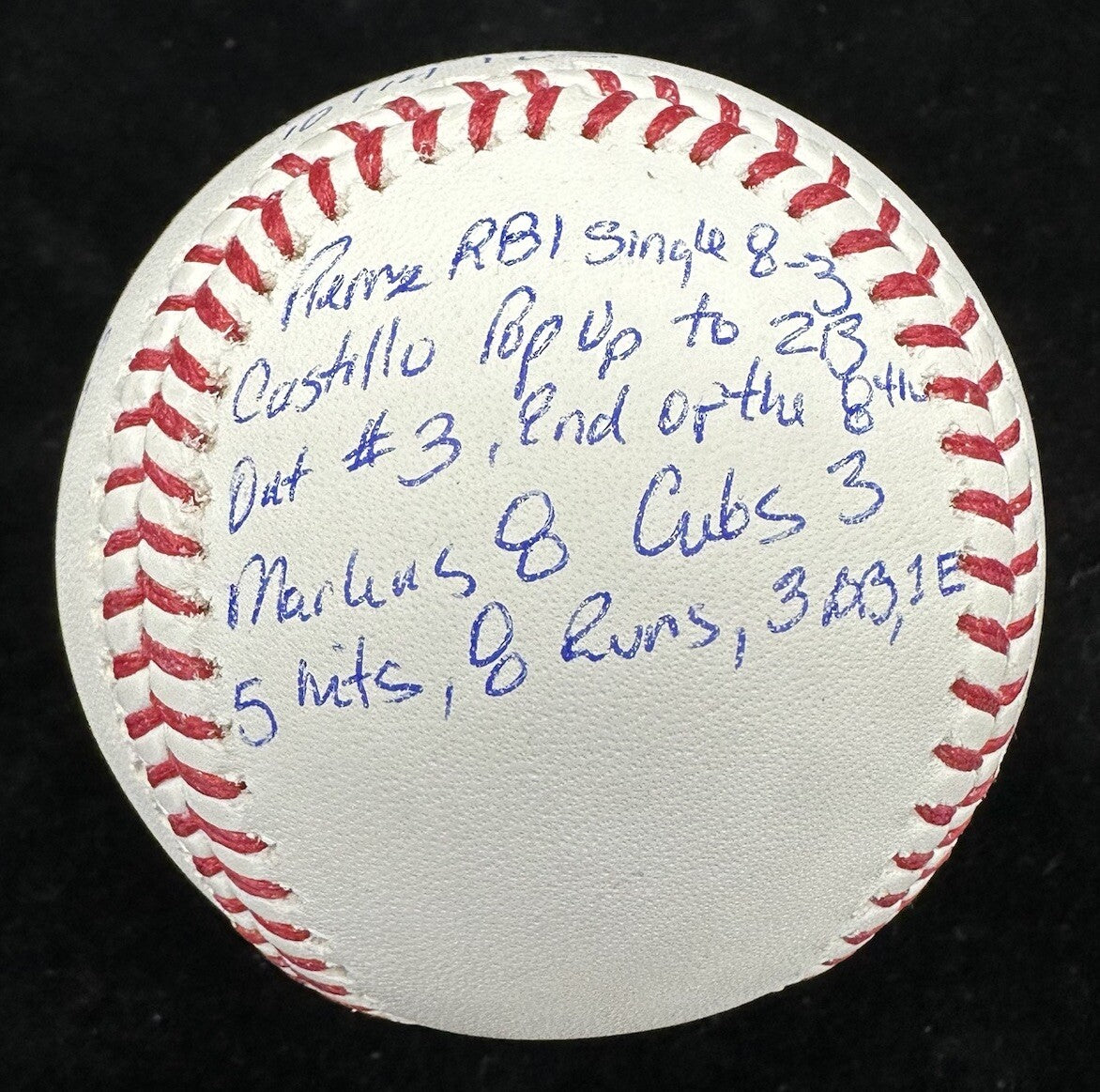 Moises Alou Signed “The Bartman Game” Story Baseball JSA LOA Chicago Cubs