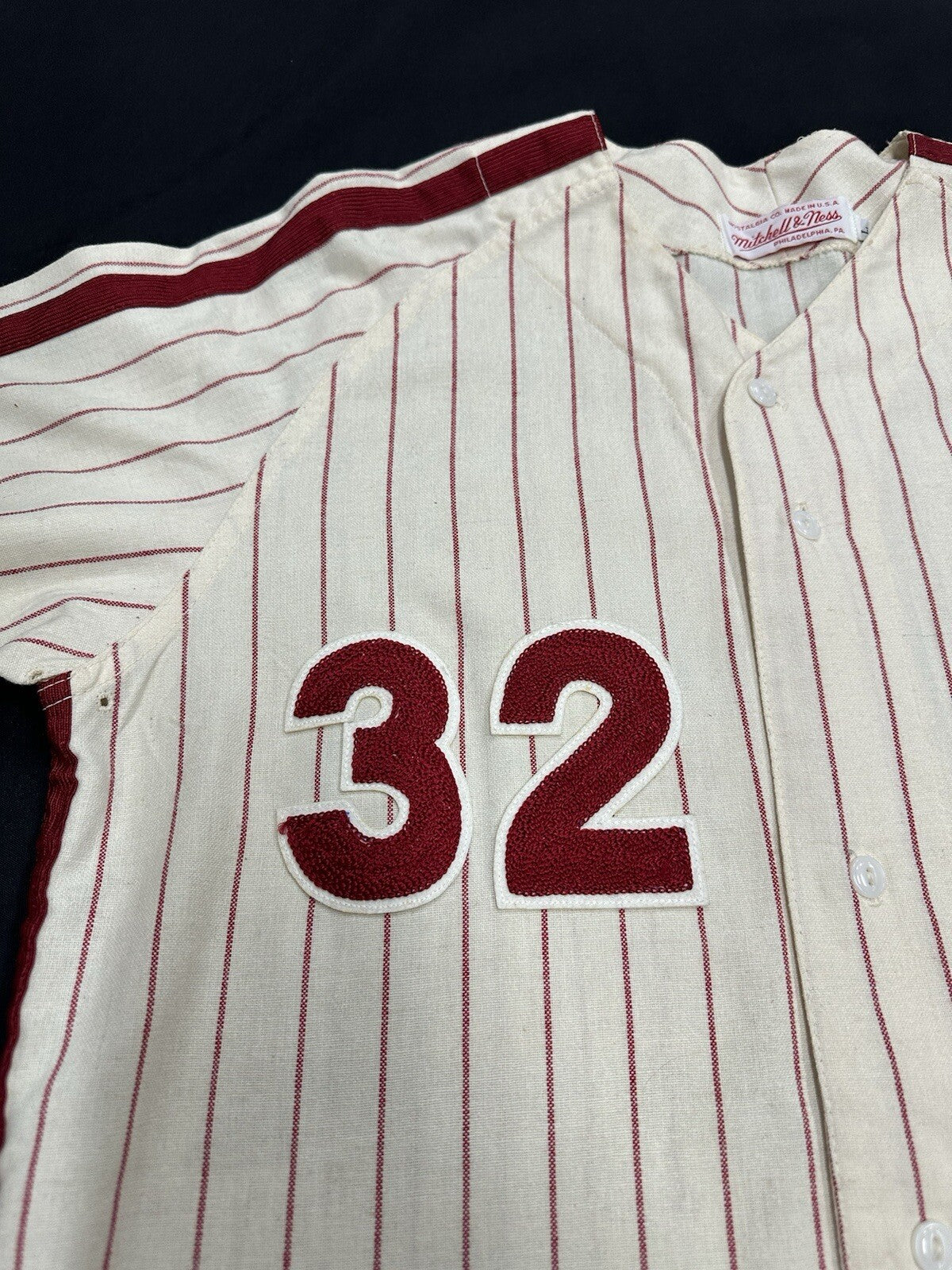 Steve Carlton Signed Authentic Phillies Mitchell Ness Stat Jersey JSA LOA