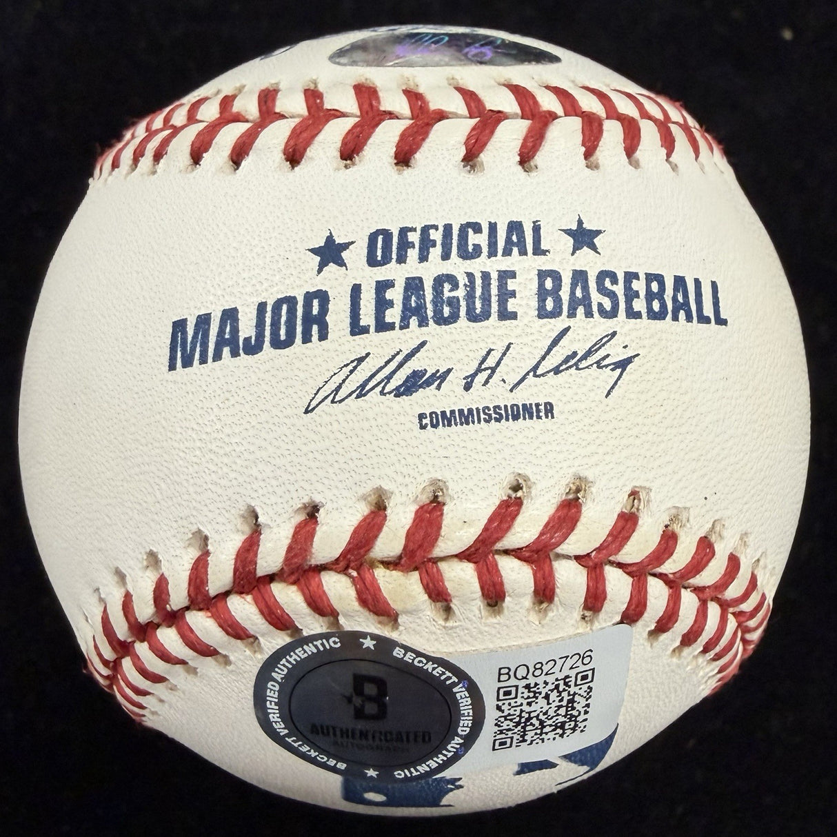 Nolan Ryan All Time K King Signed Baseball Beckett BAS