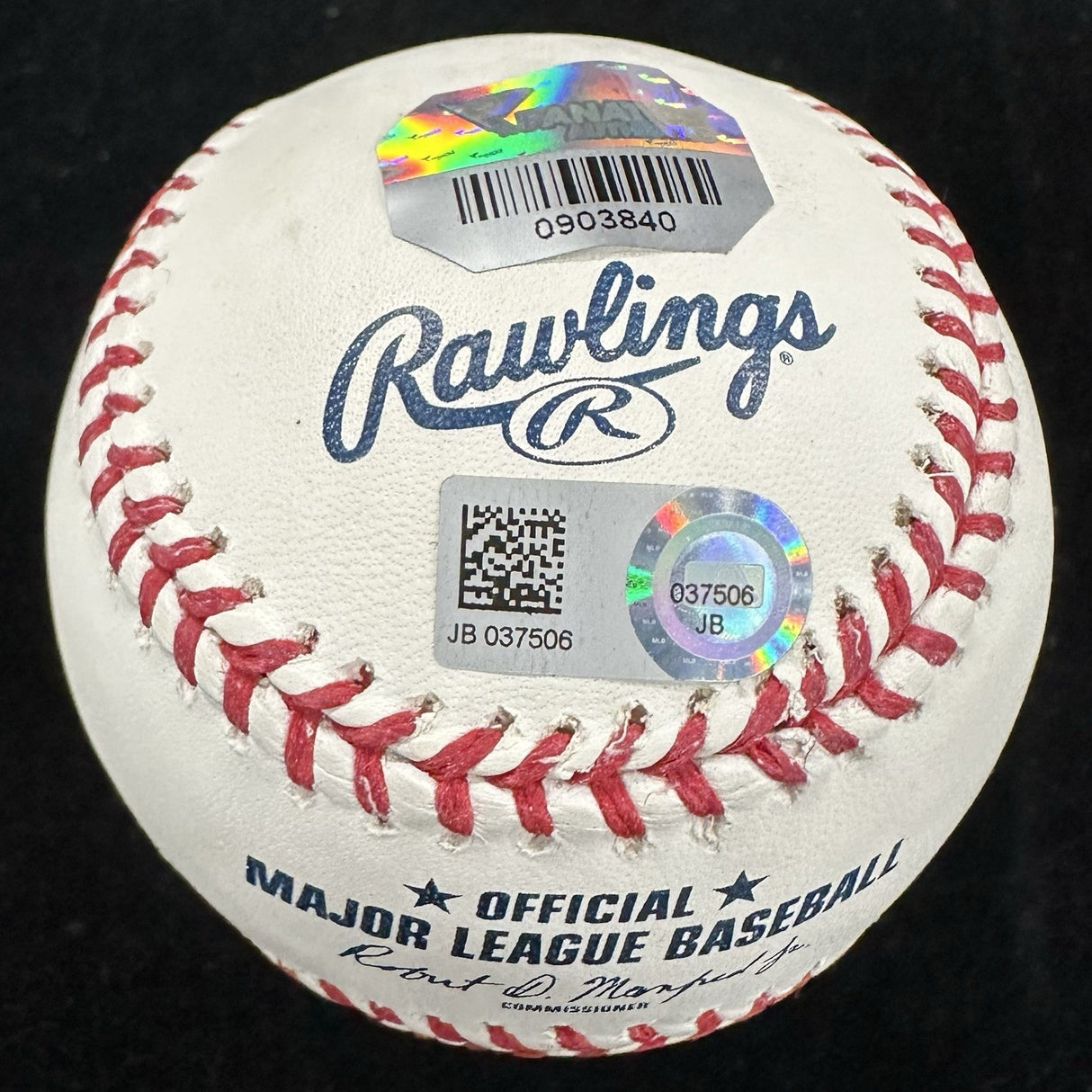 David Ortiz Signed 500 HR Club Logo Baseball MLB Holo Fanatics Holo