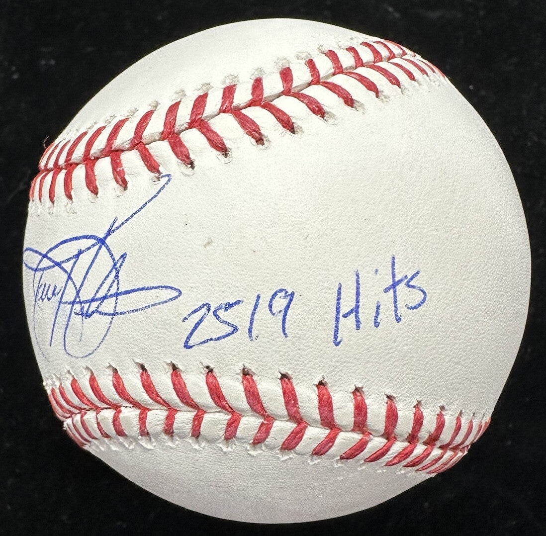 Todd Helton 2,519 Hits Signed Baseball Tristar