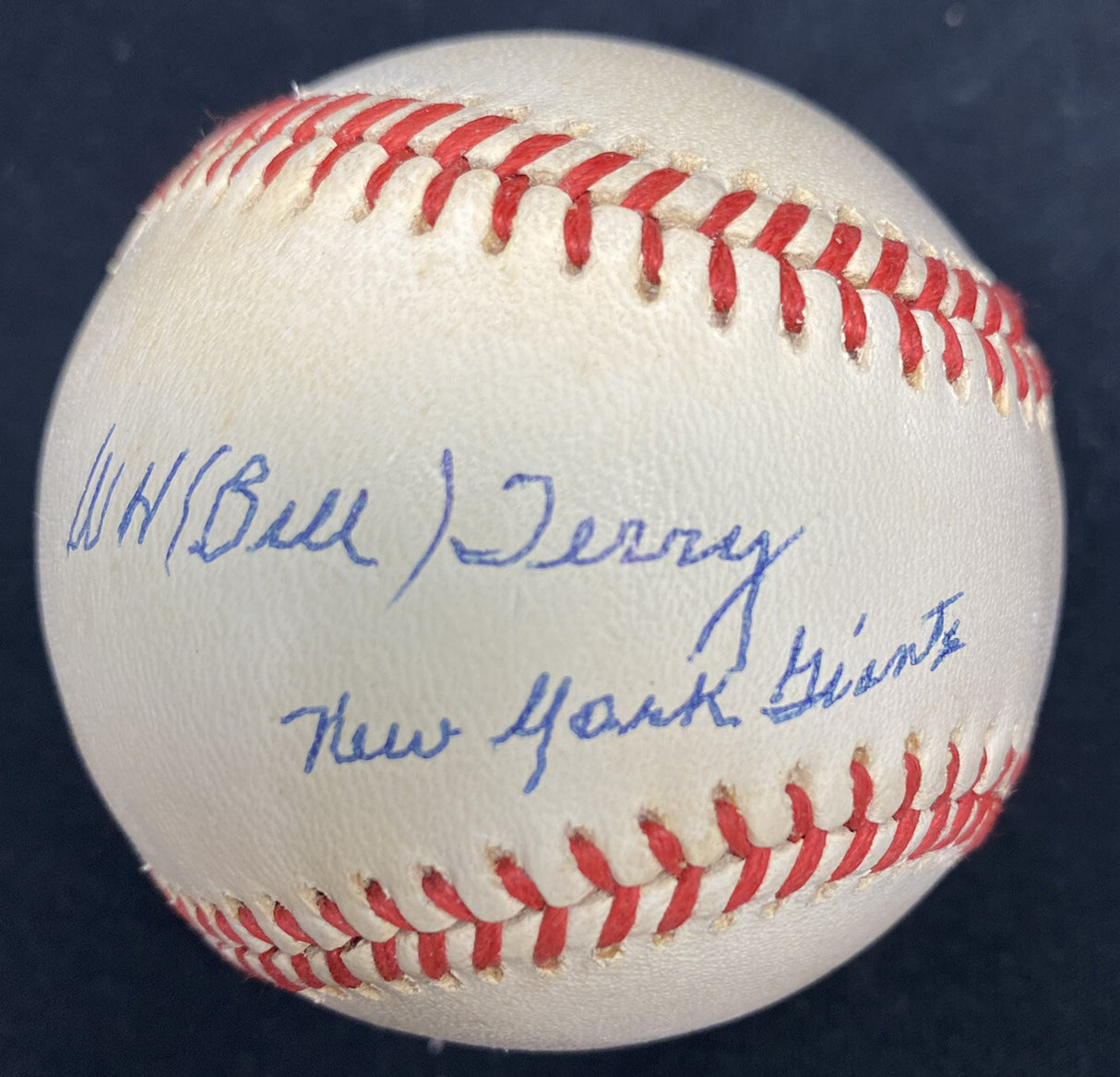 Bill Terry New York Giants Signed Baseball JSA LOA