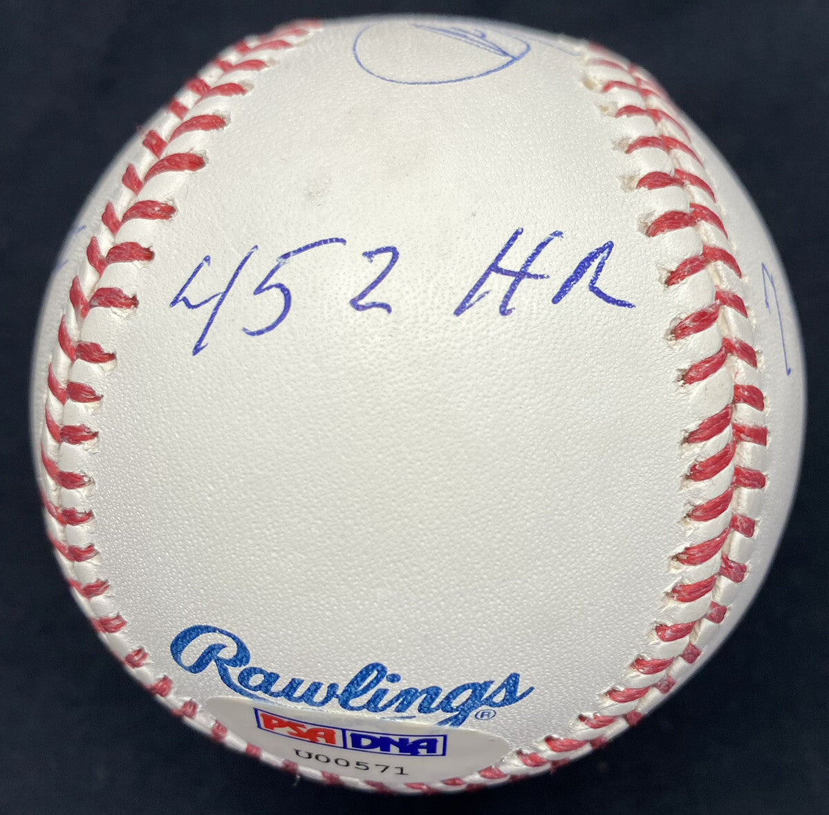 Carl Yastrzemski HOF 89 Signed Stat Baseball PSA/DNA