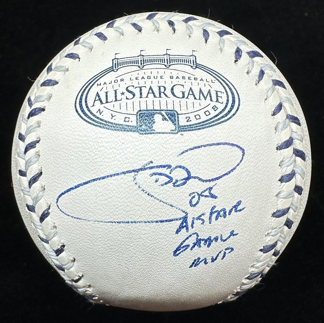 JD Drew All Star MVP Signed 2008 ASG Logo Baseball JSA