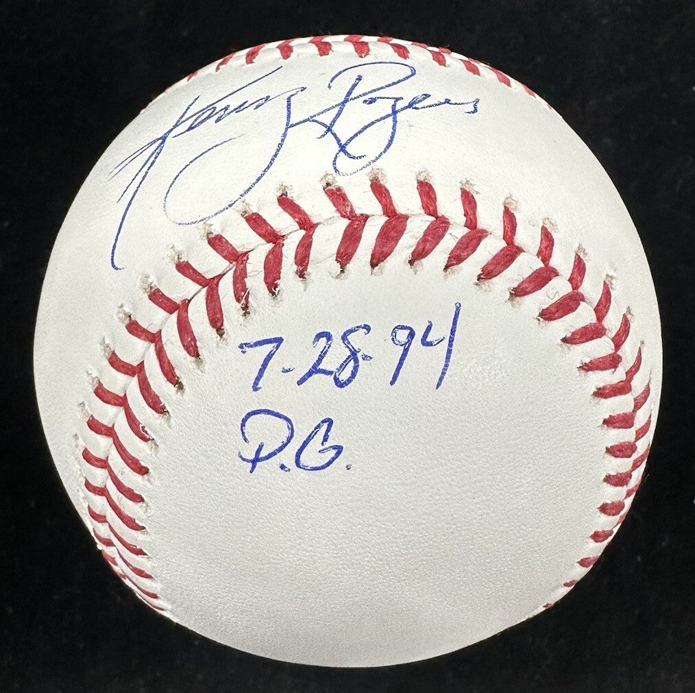 Kenny Rogers 7-28-94 PG Signed Baseball JSA LOA