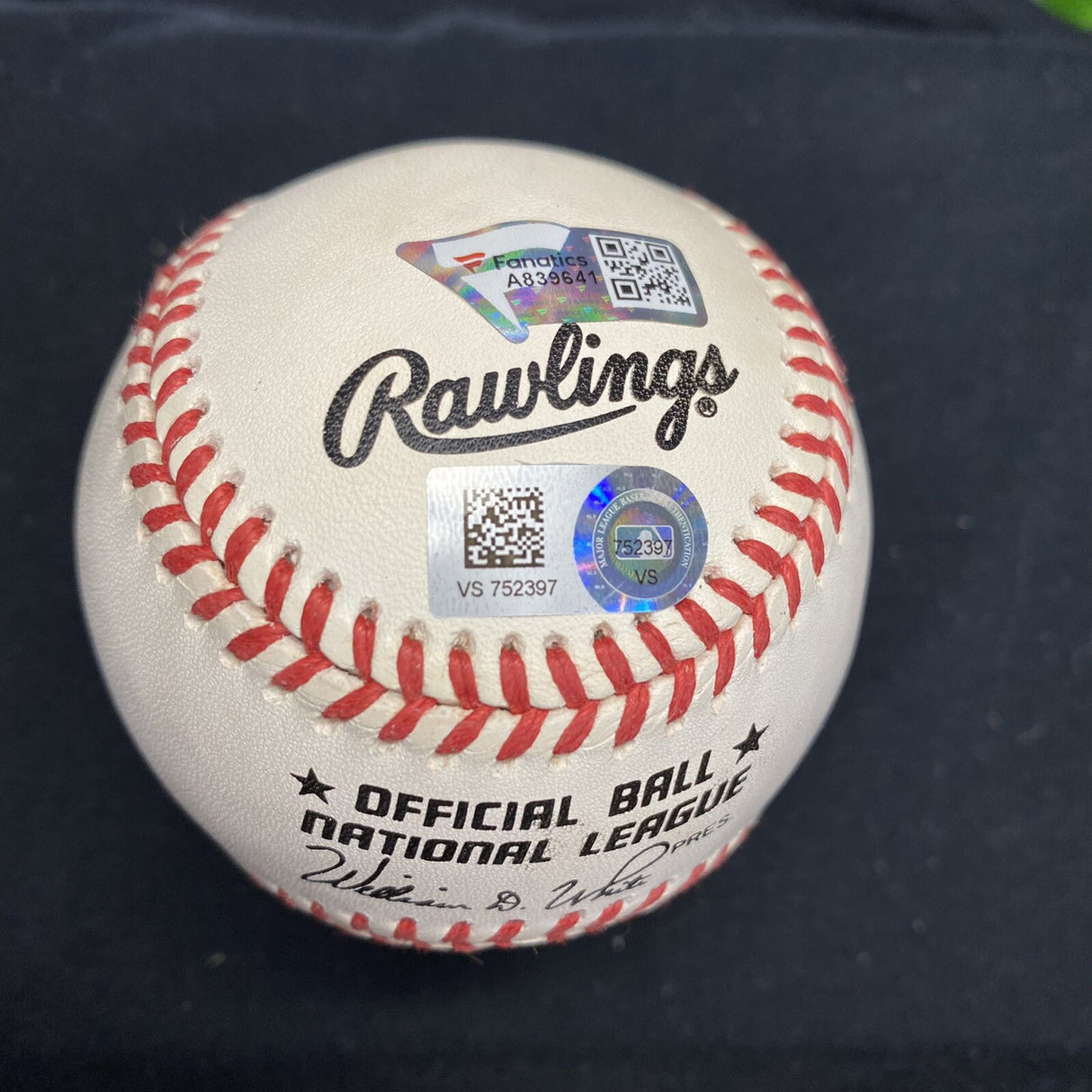 Ozzie Smith STL Cards Signed 100th Anniversary Logo Baseball MLB Holo Fanatics