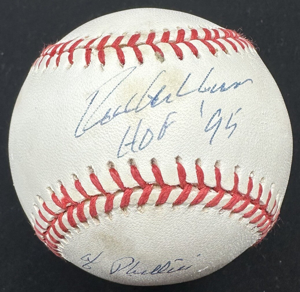 Richie Ashburn HOF 95 OF Phillies Signed Baseball Beckett BAS