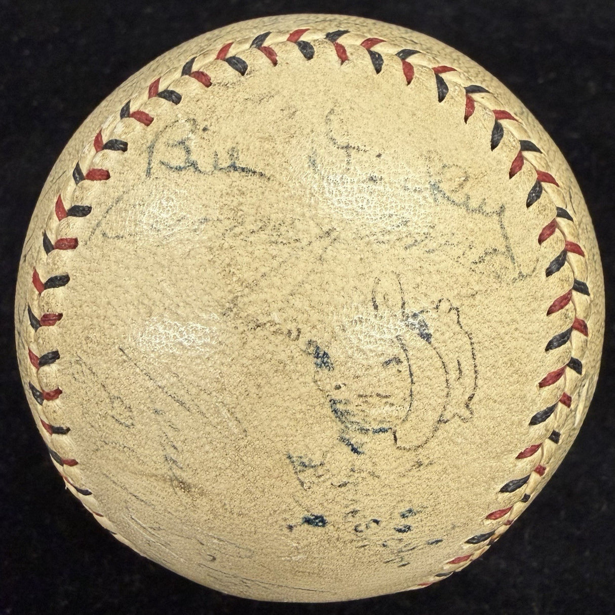 Babe Ruth Lou Gehrig Signed 1930 Yankees Braves Signed Baseball JSA LOA