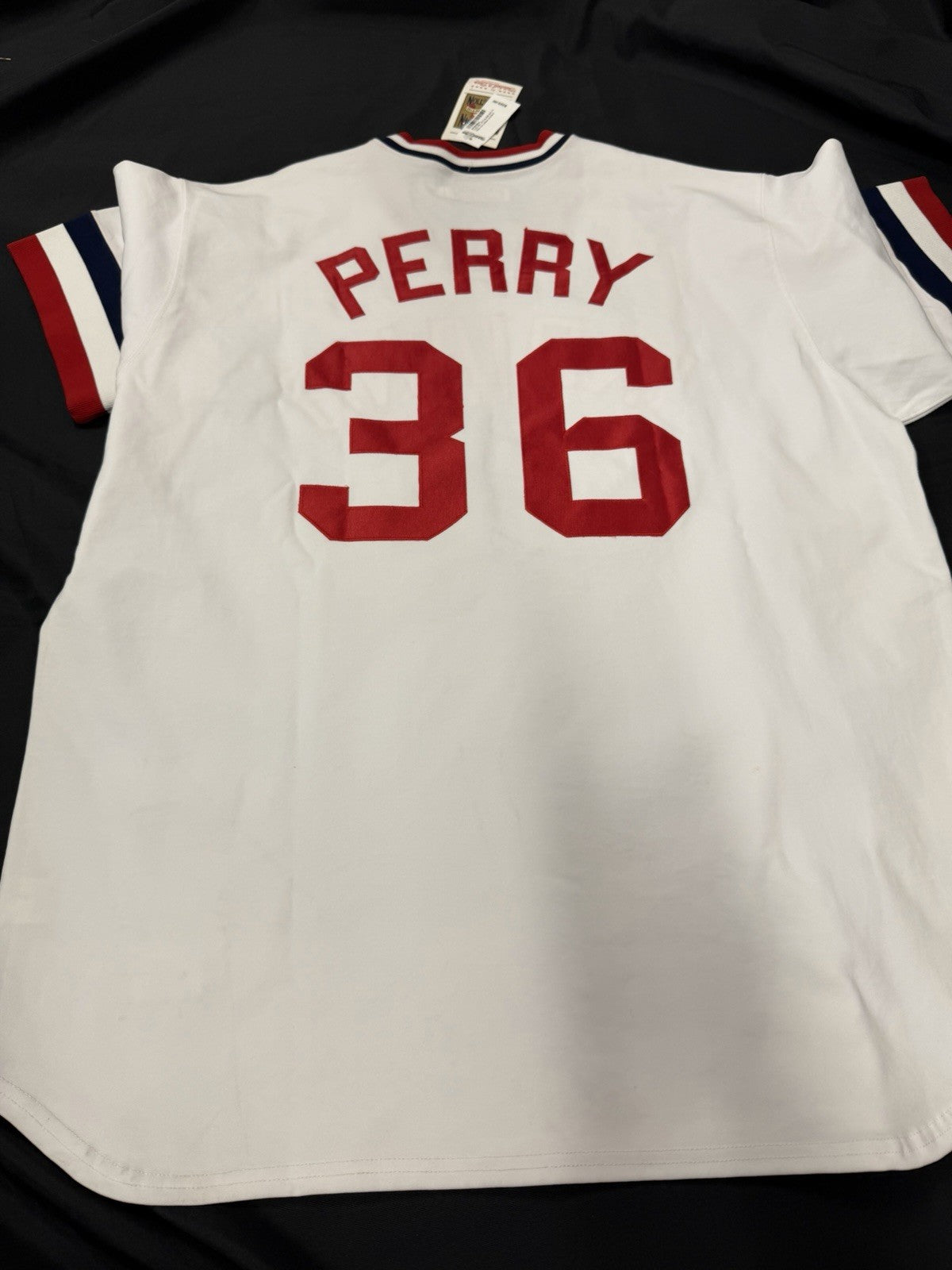 Gaylord Perry HOF 1991 Cy Young AL 72 Signed Authentic Indians M&N Jersey BAS